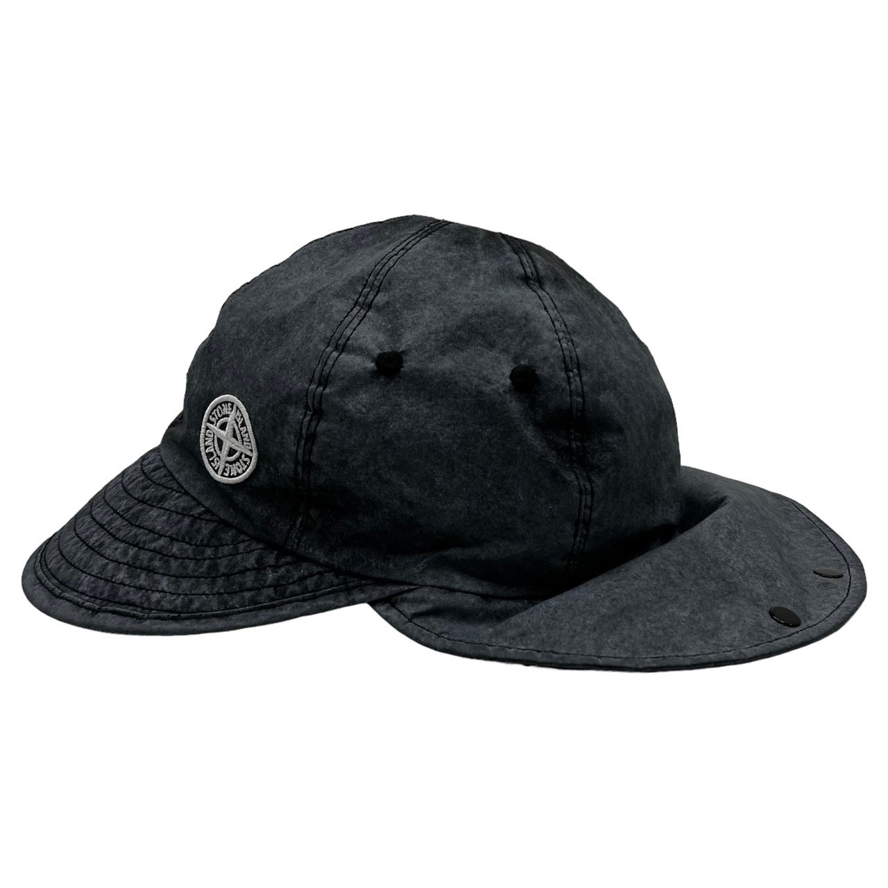 STONE ISLAND(ストーンアイランド) 20SS flight cap/フライトキャップ/オックスフォード3Lハット 721599424 グレー(製品染)