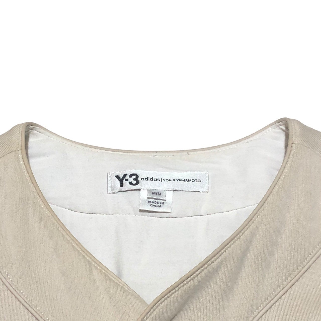 Y-3(ワイスリー) M FT YOHJI LETTERS BASEBALL SHIRT ヨウジ レターズ ベースボール シャツ FJ0435 SIZE M アイボリー