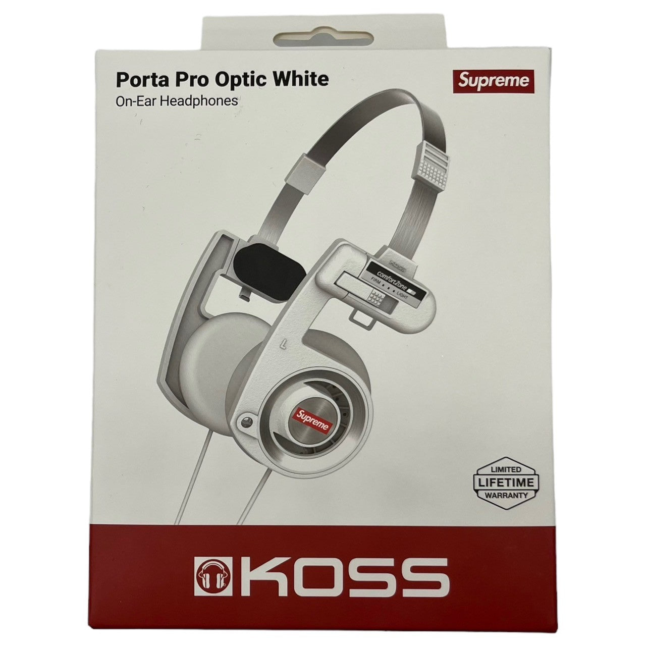 SUPREME×Koss(シュプリーム×コス) 23AW PortaPro Headphones ヘッドホン イヤホン ホワイト 23FW 動作確認済み