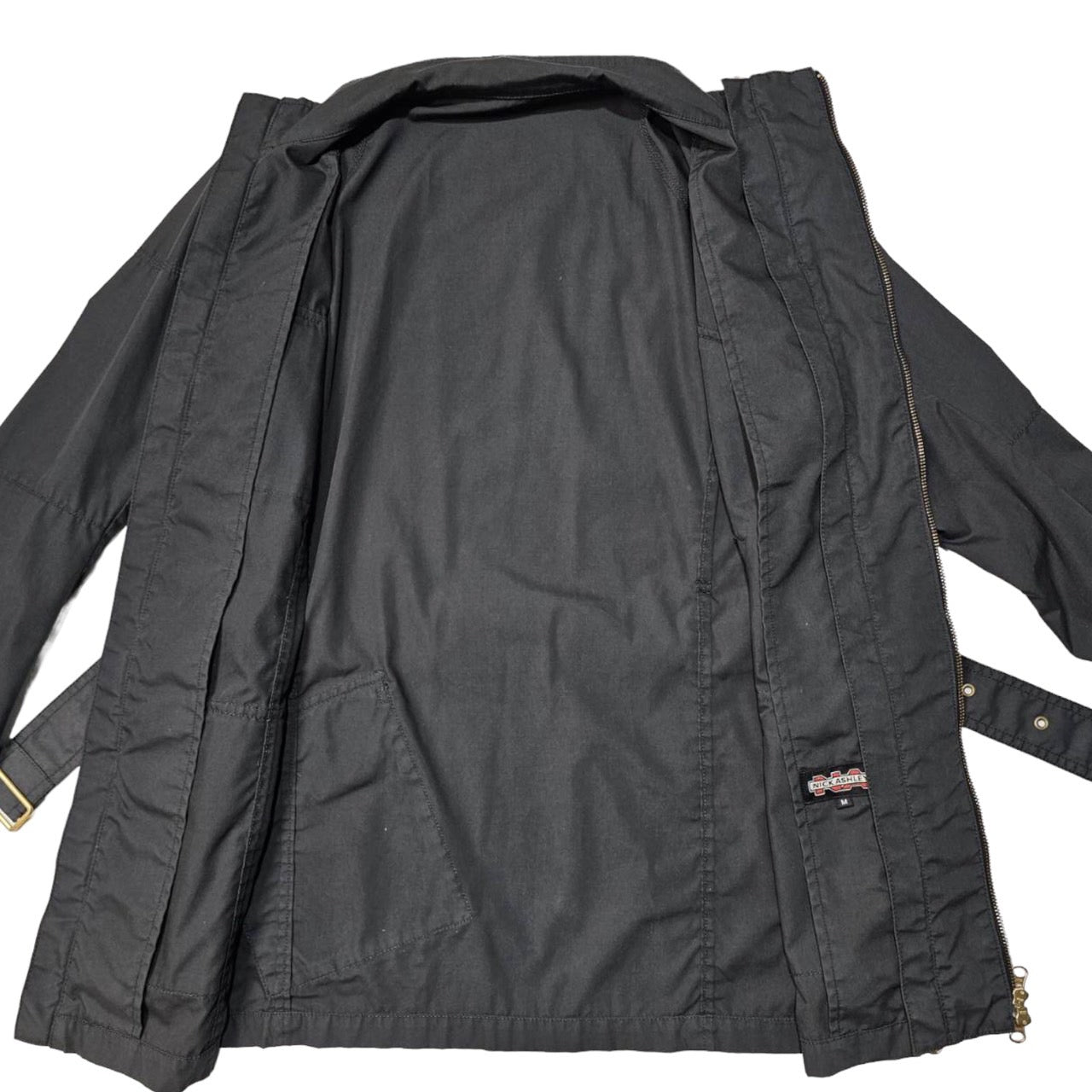 NICK ASHLEY(ニックアシュレイ) ダブルジップモーターサイクル/ミリタリー 8EP43-612-09 M ブラック 英国ブランド