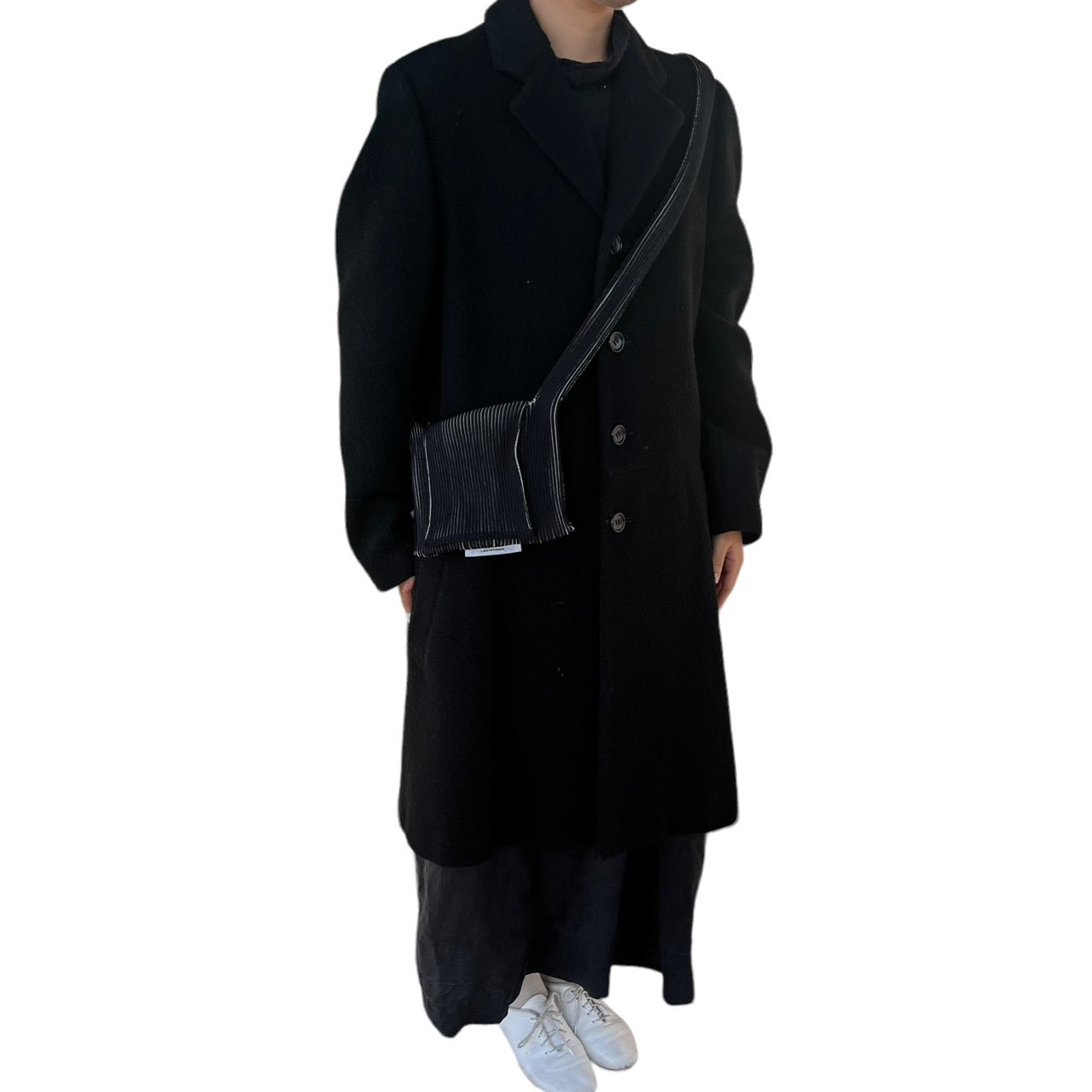 LASTFRAME(ラストフレーム) プリーツショルダーバッグ/ミニ ブラック