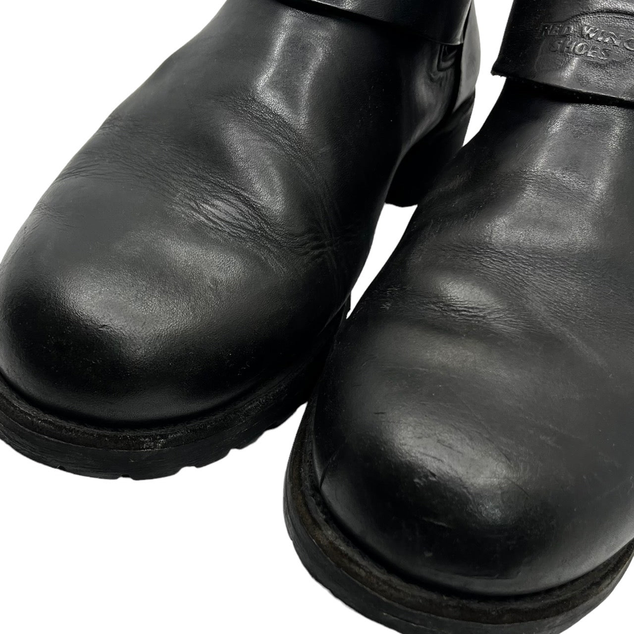 REDWING(レッドウィング) MotorcycleBoots モーターサイクル ブーツ サイドゴア エンジニア 977 9 1/2(27.5cm程度) ブラック 廃番モデル 2005年製造