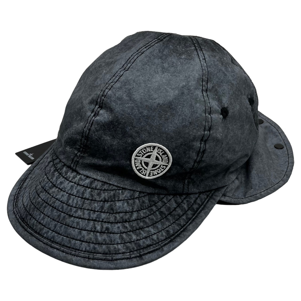 STONE ISLAND(ストーンアイランド) 20SS flight cap/フライトキャップ/オックスフォード3Lハット 721599424 グレー(製品染)