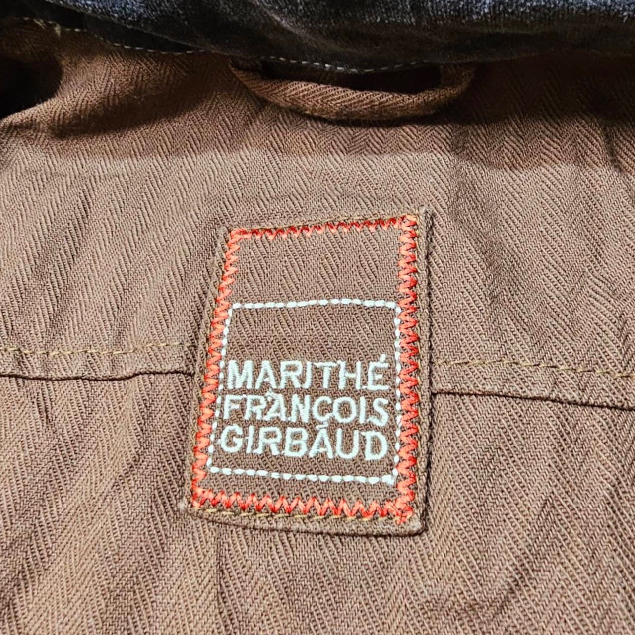 MARITHE FRANCOIS GIRBAUD(マリテフランソワジルボー) 00s Zip design wool check blouson SIZE L グレー×レッド