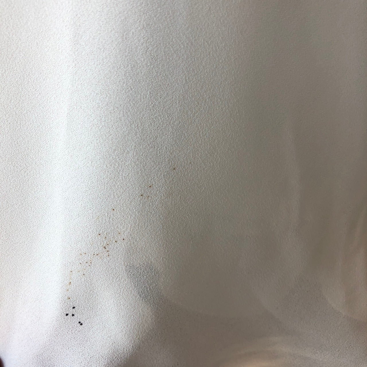 Euro Vintage(ヨーロッパヴィンテージ) Yure_風の膝丈スカート 表記なし(Lサイズ程度) ホワイト