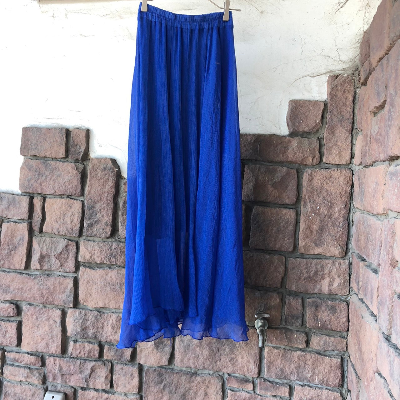 VINTAGE(ヴィンテージ) シアーマーメードスカート FREE ブルー