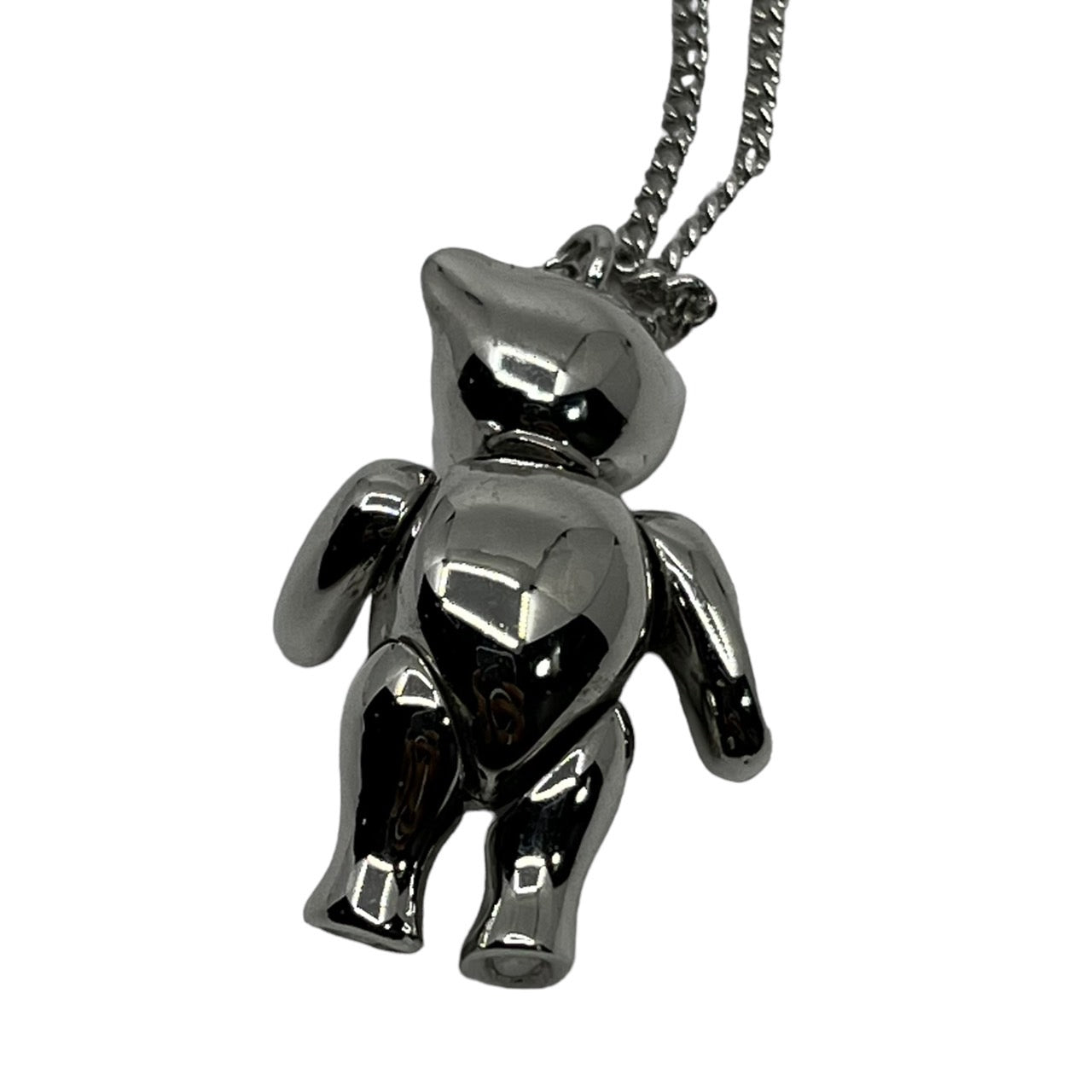 Christian Dior(クリスチャンディオール) "teddy bear"ネックレス/テディーベア/熊 シルバー