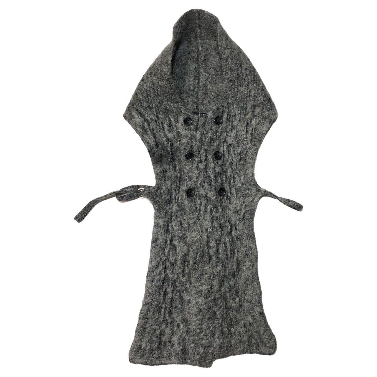 LIMI feu(リミフゥ) knit hooded vest ニット フーデッド ベスト SIZE FREE グレー LQ-K71-164
