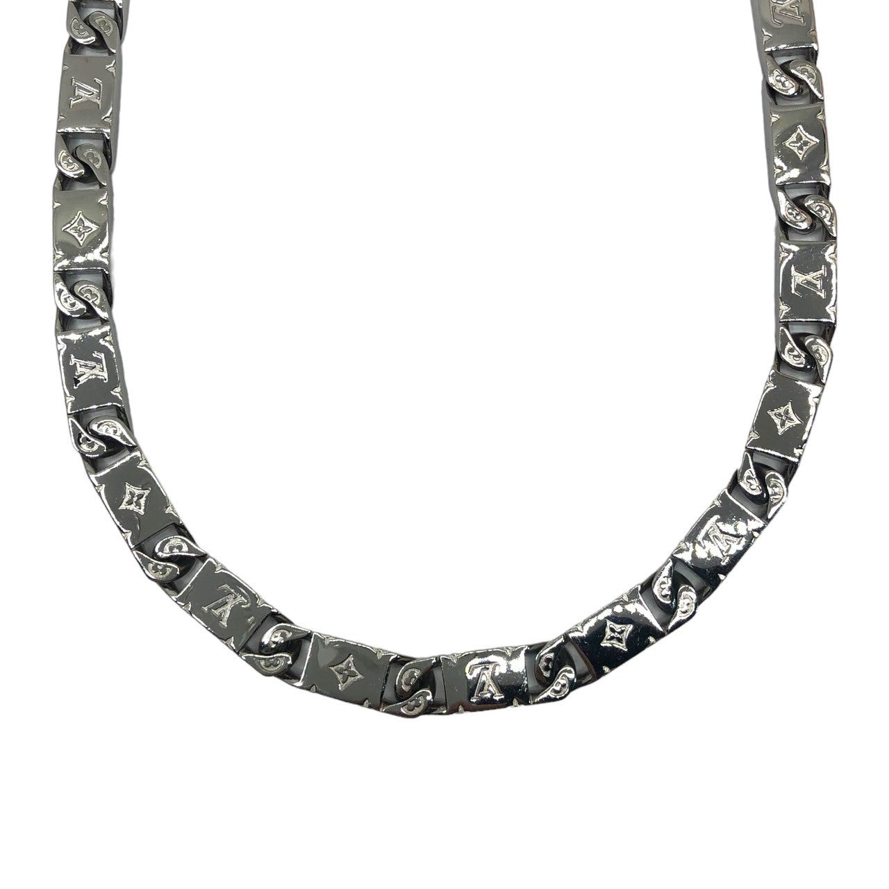 LOUIS VUITTON(ルイヴィトン) coll mng tied silver コリエ モノグラム タイドアップ ネックレス モノグラム M00919 シルバーカラー 製造番号:AK2203