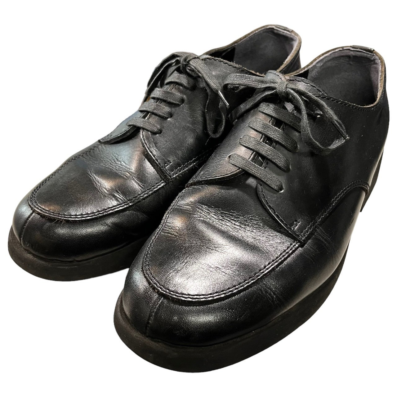 COMME des GARCONS HOMME(コムデギャルソンオム) 00's U-TIP leather shoes U チップ レザー シューズ 革靴 24 1/2(24.5cm程度) ブラック 日本製