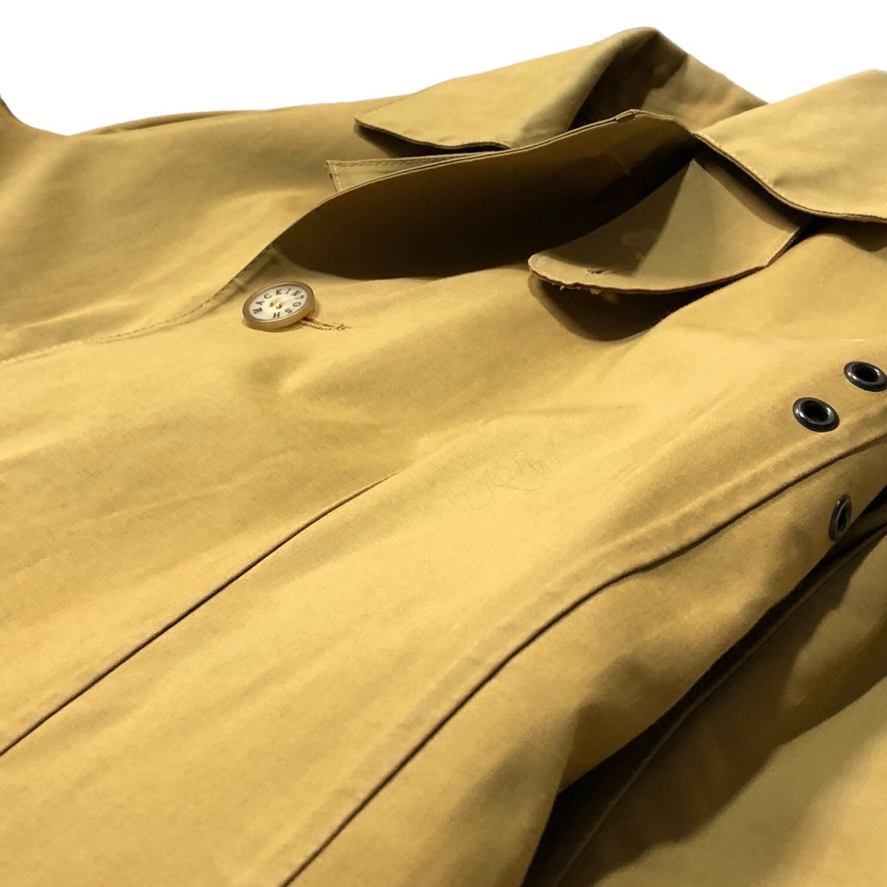 Y's × MACKINTOSH(ワイズ × マッキントッシュ) rubberized soutien collar coat coat ゴム引き ステンカラー コート YM-C91-003 SIZE 1(S) ベージュ トレンチ