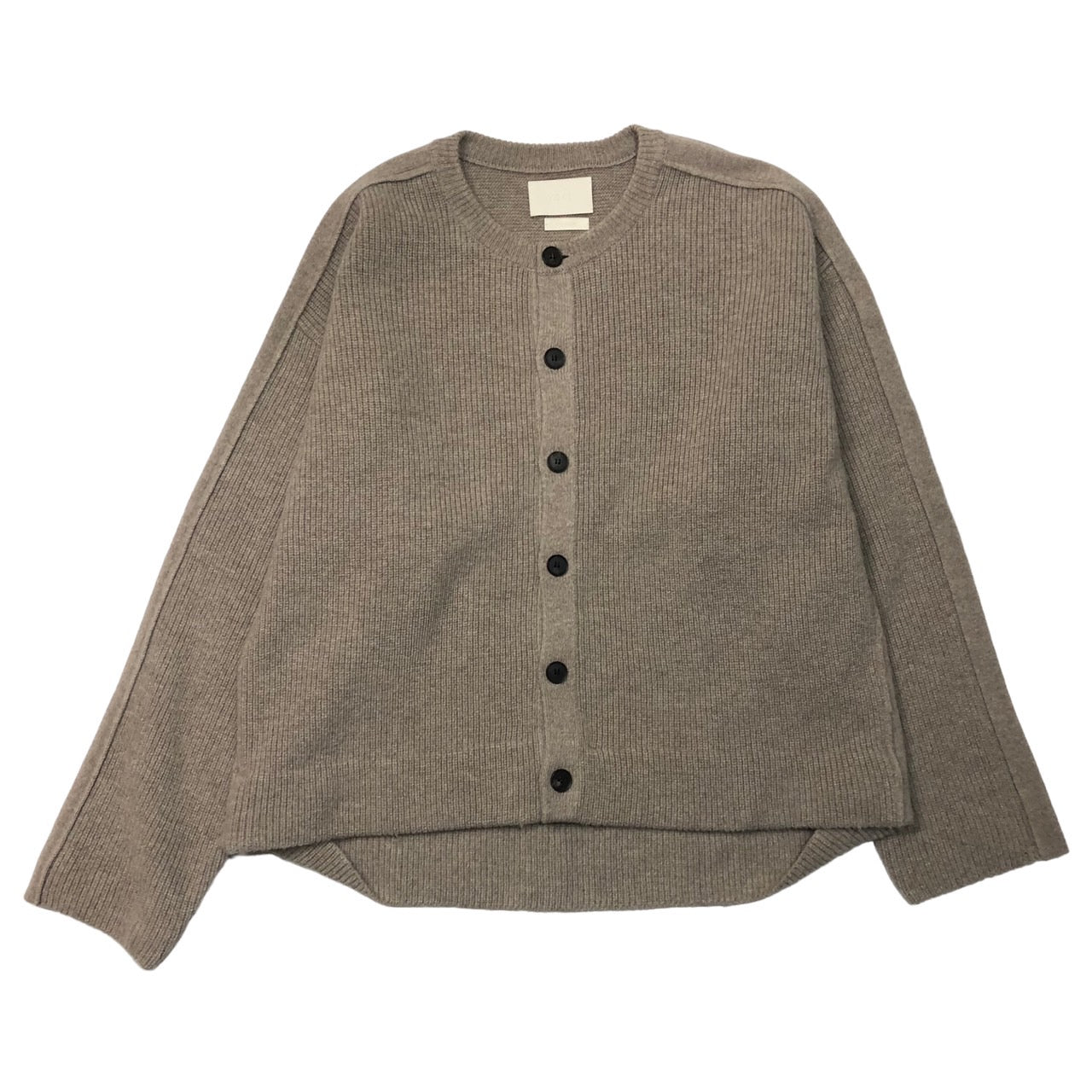 YOKE(ヨーク) 21AW 7G ALPACA WOOL CREW NECK RIB CARDIGAN/7Gアルパカウールクルーネックリブ