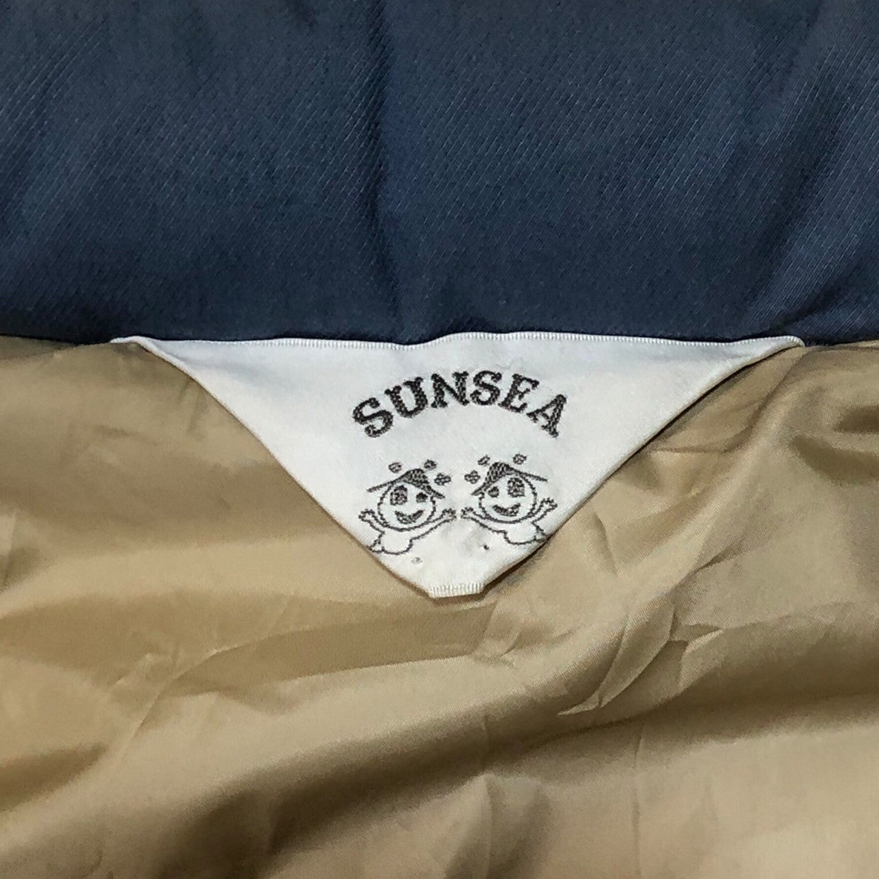 SUNSEA(サンシー) reversible down vest リバーシブル ダウンベスト SIZE 1(S) アッシュブルー 色あせ有(元々USED加工の商品です)