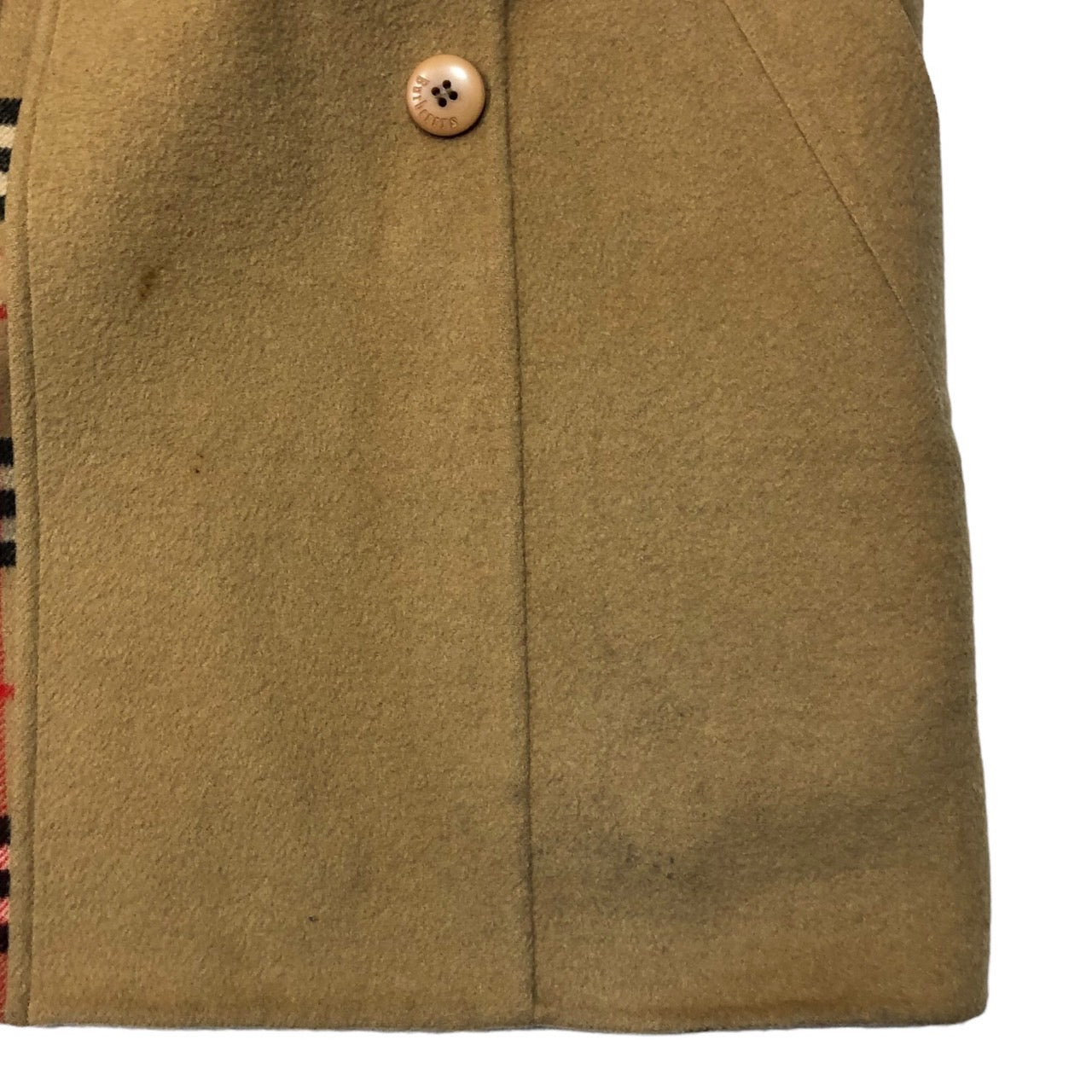 Burberrys(バーバリーズ) 80’S~90's ノバチェック カシミヤ混 ウール ダブル ジャケット コート FNA20-009-50 7AR(M程度) ベージュ ヴィンテージ 80年代 90年代