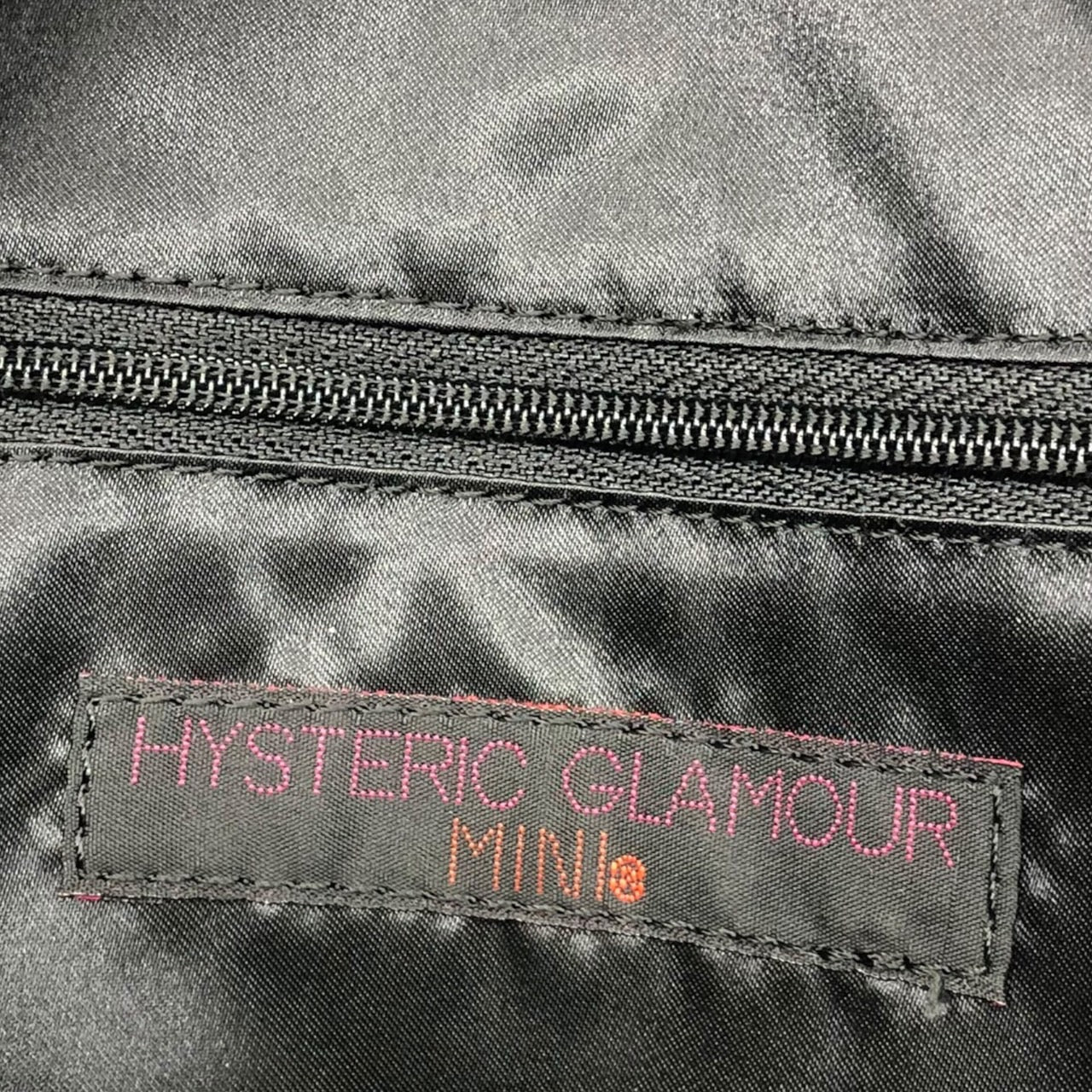 Hysteric Mini(ヒステリック ミニ) 00's "baby"エナメルハンドバッグ/Y2K/肩掛け/ロゴ ブラック ミニヒス HYSTERIC GLAMOUR(ヒステリックグラマー)