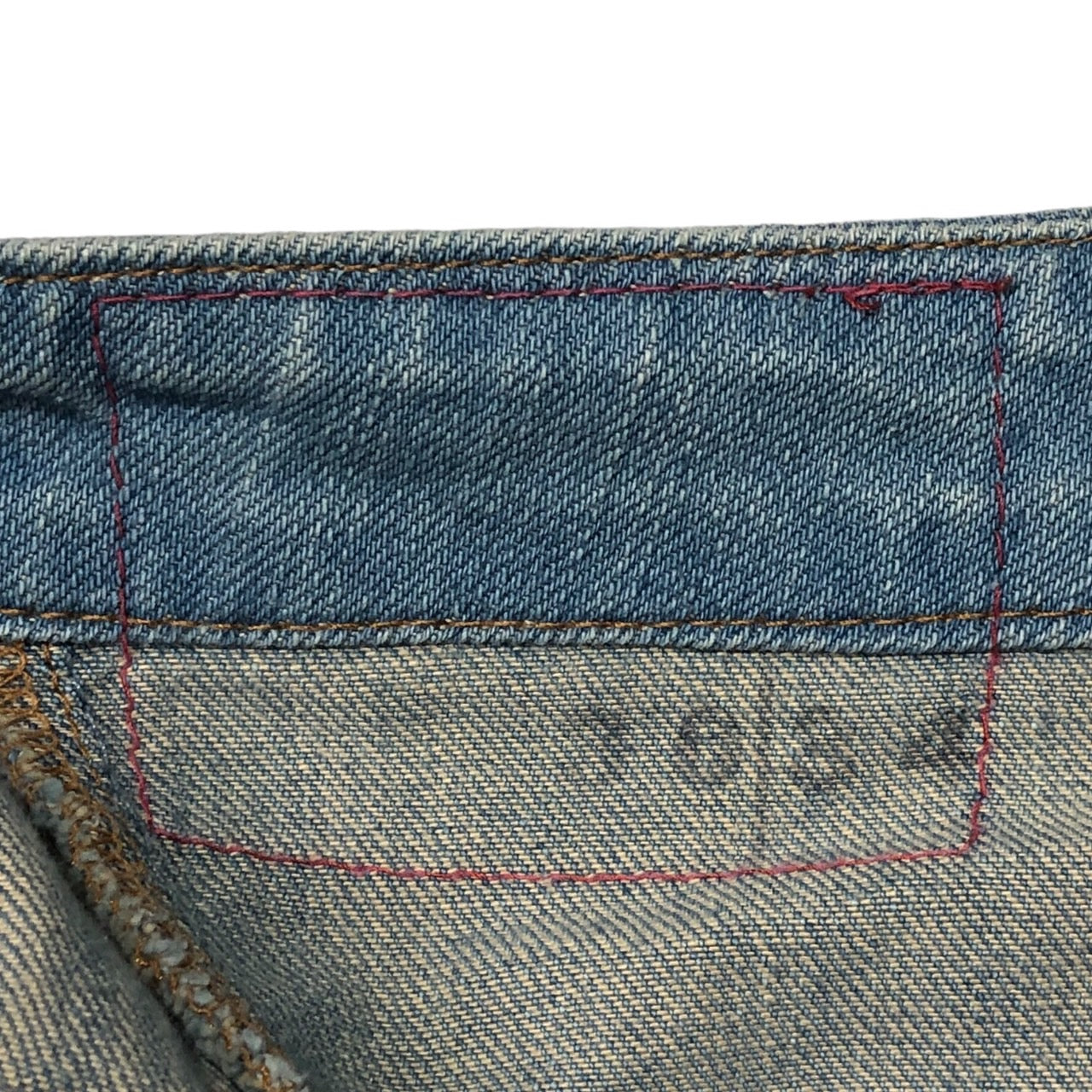 Levi's RED(リーバイスレッド) Initial 2 tone color 3D denim 初期 ツートーンカラー 立体裁断 デニム SIZE 30/34 インディゴ×ライトインディゴ