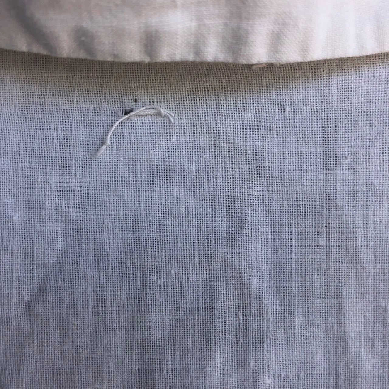 Euro Vintage(ヨーロッパヴィンテージ) Tsunagi_ 半袖シャツワンピース 表記なし(Lサイズ程度) ホワイト