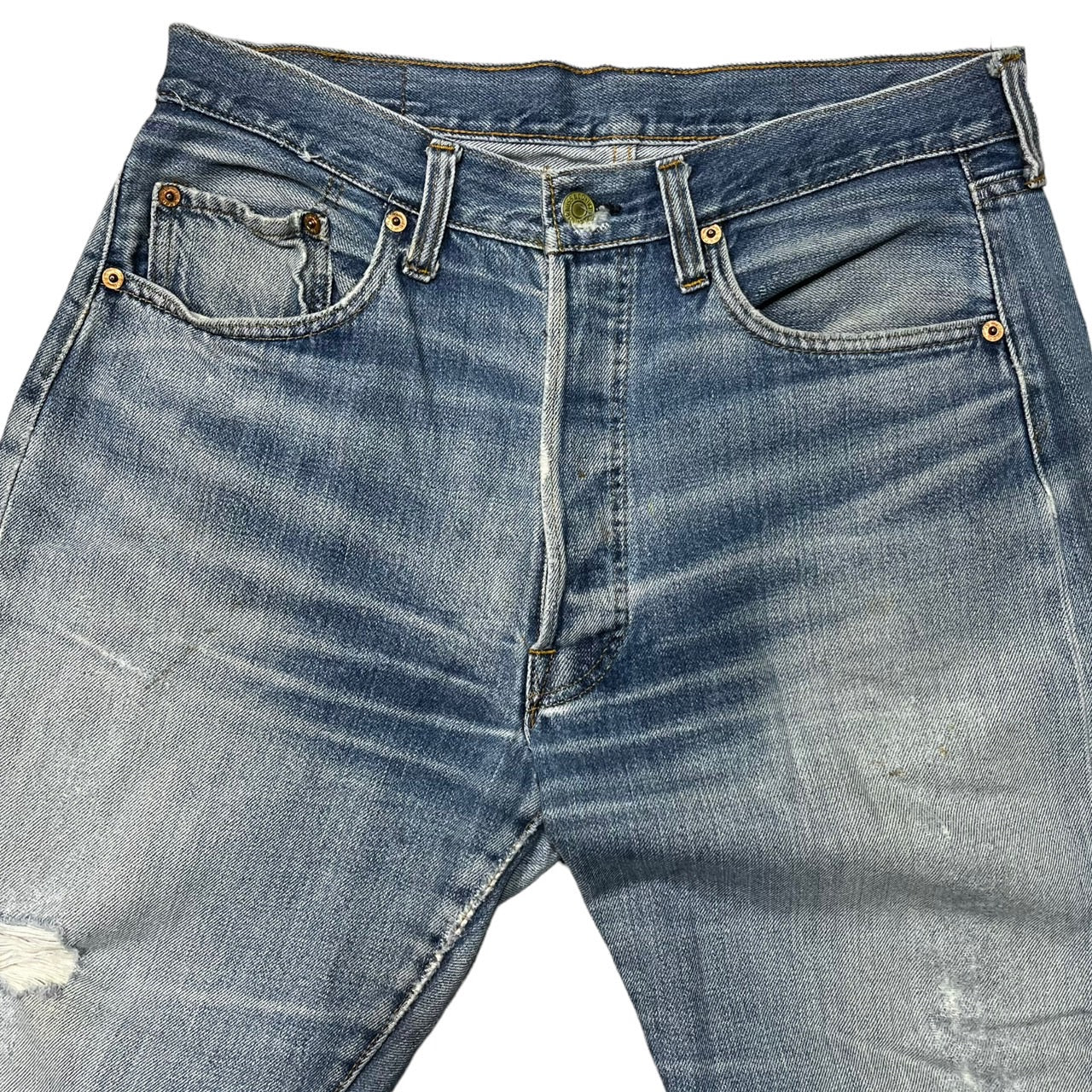 Levi's(リーバイス) 501 66後期 vintage denim pants ヴィンテージ デニム パンツ ジーンズ セルビッチ W34 インディゴ USA製 裏ボタン6 赤耳