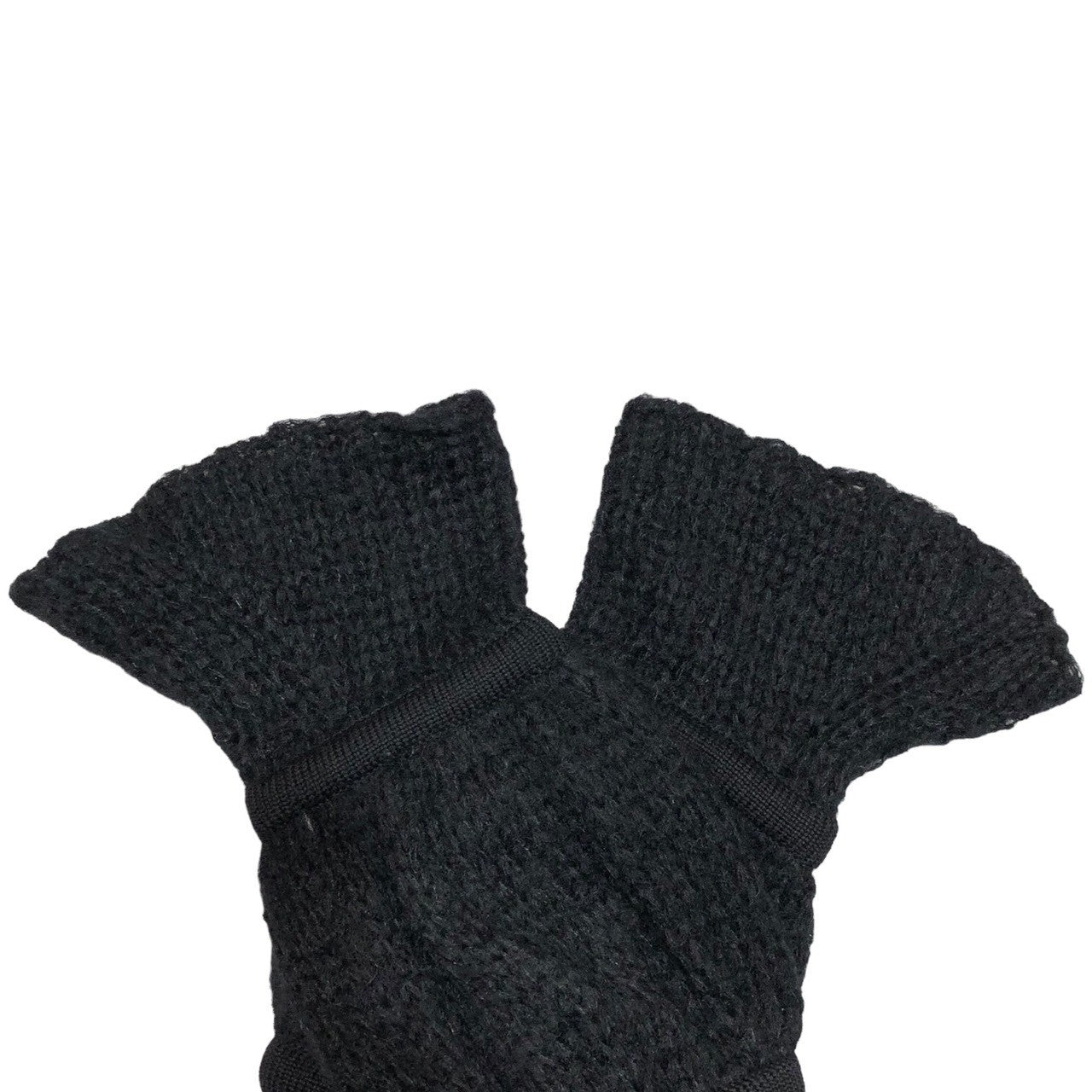 LIMI feu(リミフゥ) 09AW モヘア 変形 ロング ニット カーディガン ワンピース LZ-K40-152 S ブラック ボタン欠品