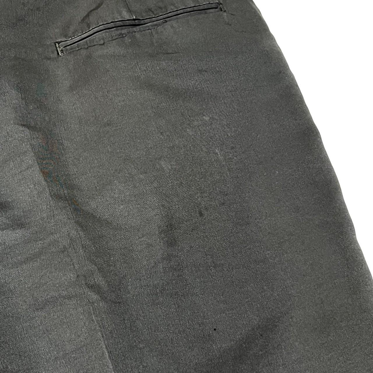 RAF SIMONS(ラフシモンズ) 90's 初期紺タグ polyester slacks/ポリエステルスラックス/稀少/90年代/ヴィンテージ SIZE 48(M) ブラック