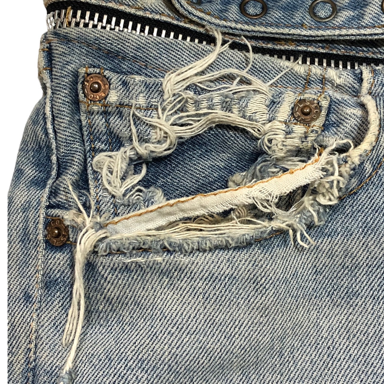 N.HOOLYWOOD×prince kilimanjaro×LEVIS(エヌ ハリウッド×プリンスキリマンジャロ×リーバイス) キリマンジャロ/501リメイクデニムパンツ/再構築 W33/L30 ライトインディゴ 初期/アーカイブ