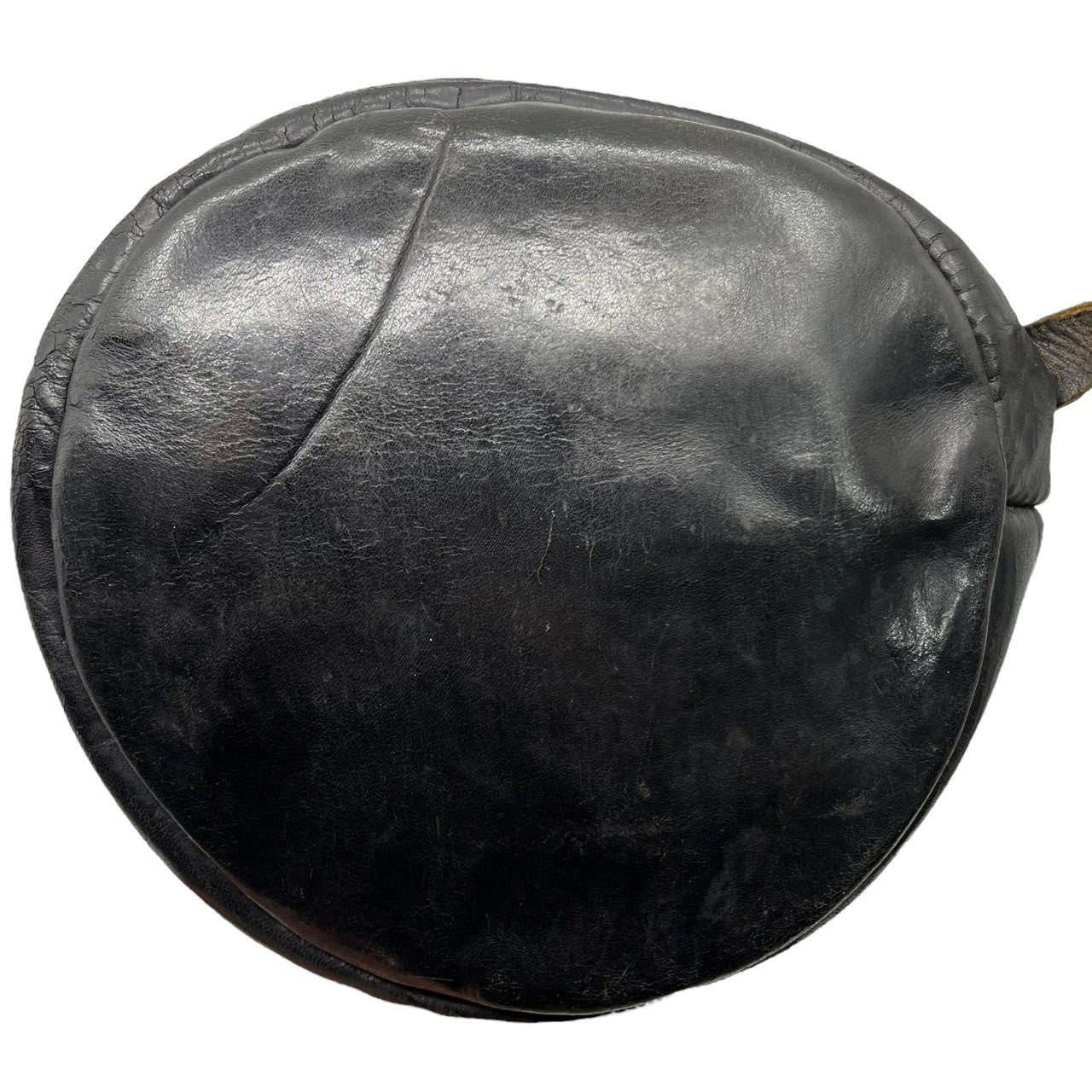 Munoz Vrandecic(ムニョス ブランデシック) Handmade Leather Drawstring Boston Bag ハンドメイドレザー巾着ボストンバッグ ブラック