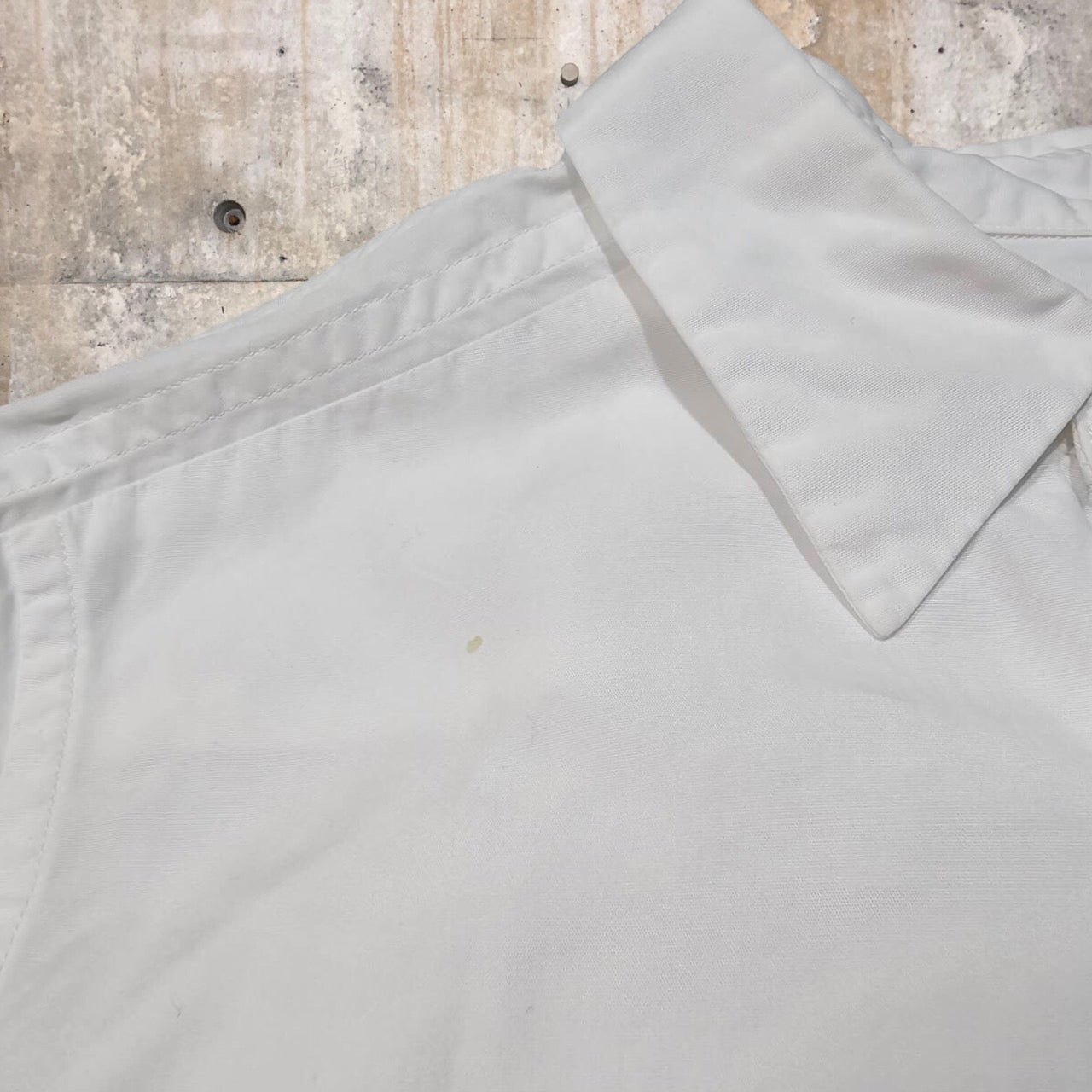 COMME des GARCONS(コムデギャルソン) 02's aoyama limited edition cotton long sleeve shirt/青山限定コットン長袖シャツ/00s KZ-B001 SIZE XS~S程度 ホワイト AD2002(品質表示タグ印字消え)