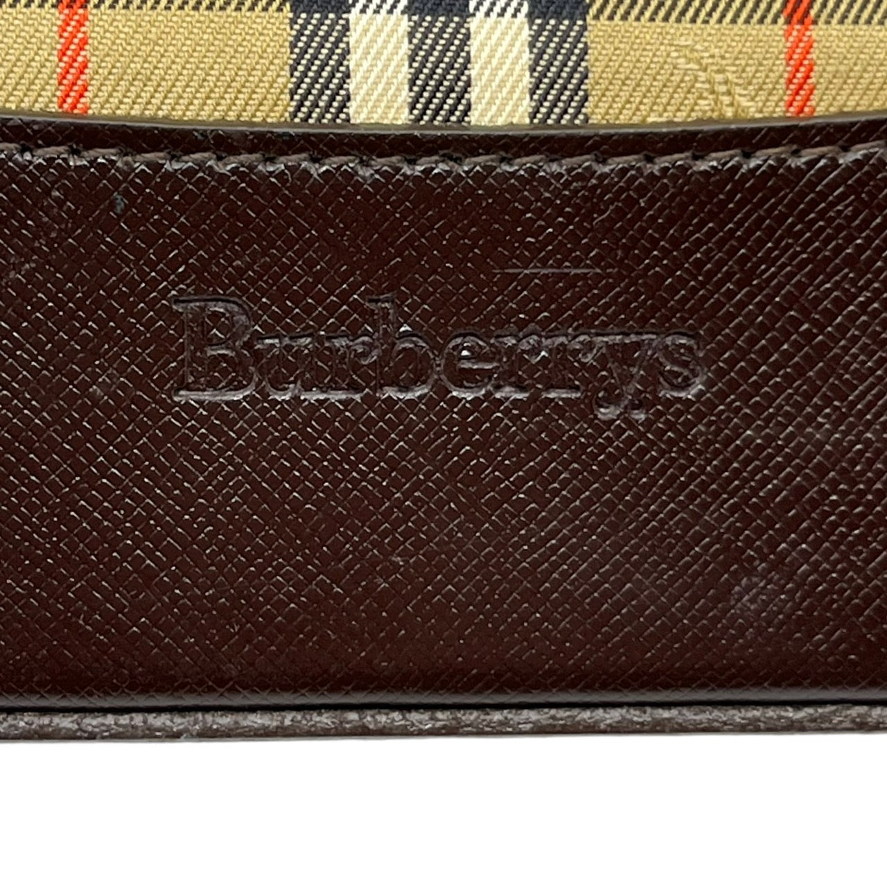 Burberrys(バーバリーズ) ノヴァチェックホースロゴバケツ型トートバッグ/ワンショルダーバッグ/レザー ベージュ/タータンチェック 金金具/ロゴチャーム