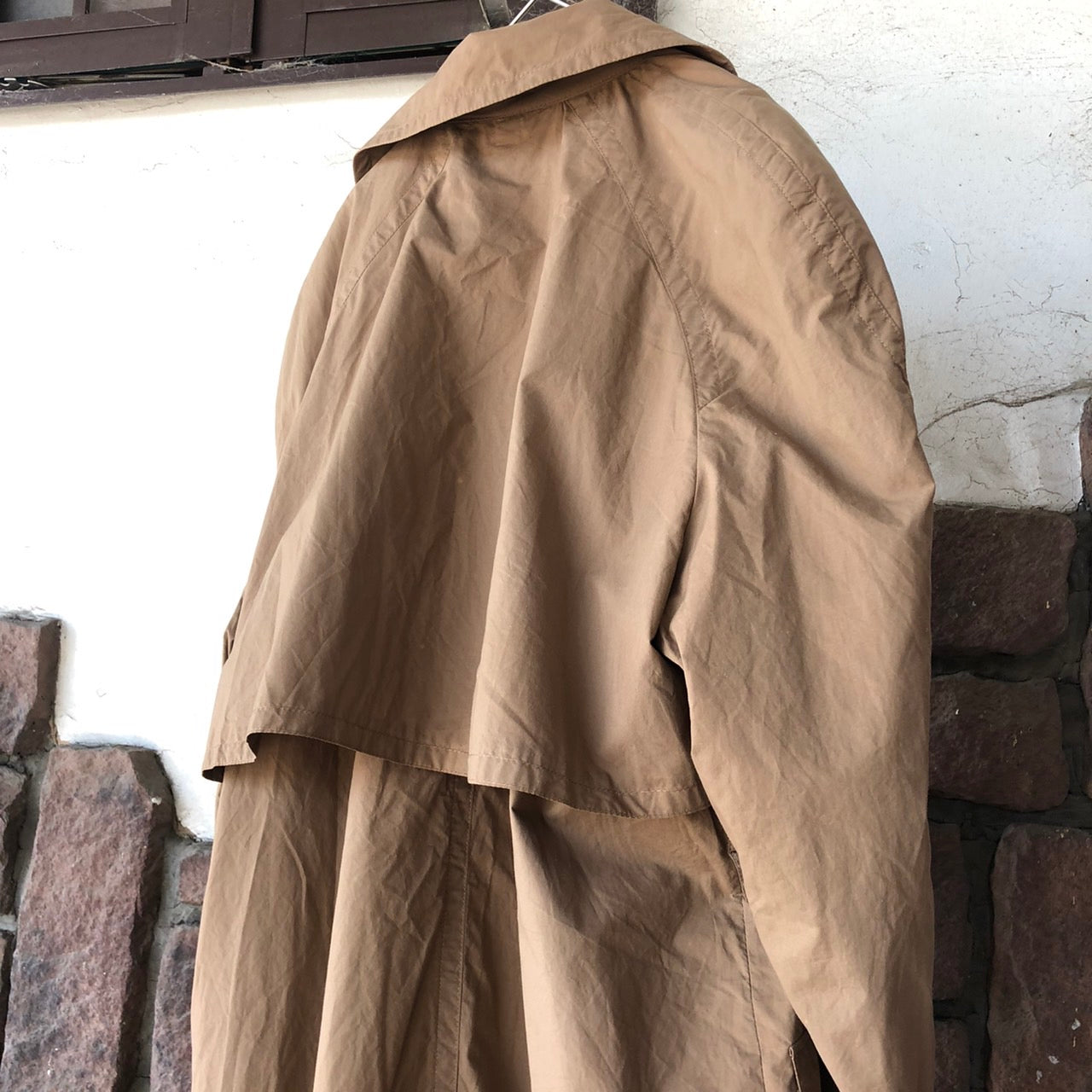 Euro Vintage(ヨーロッパヴィンテージ) Today_コットントレンチコート 40(Lサイズ程度) ブラウン