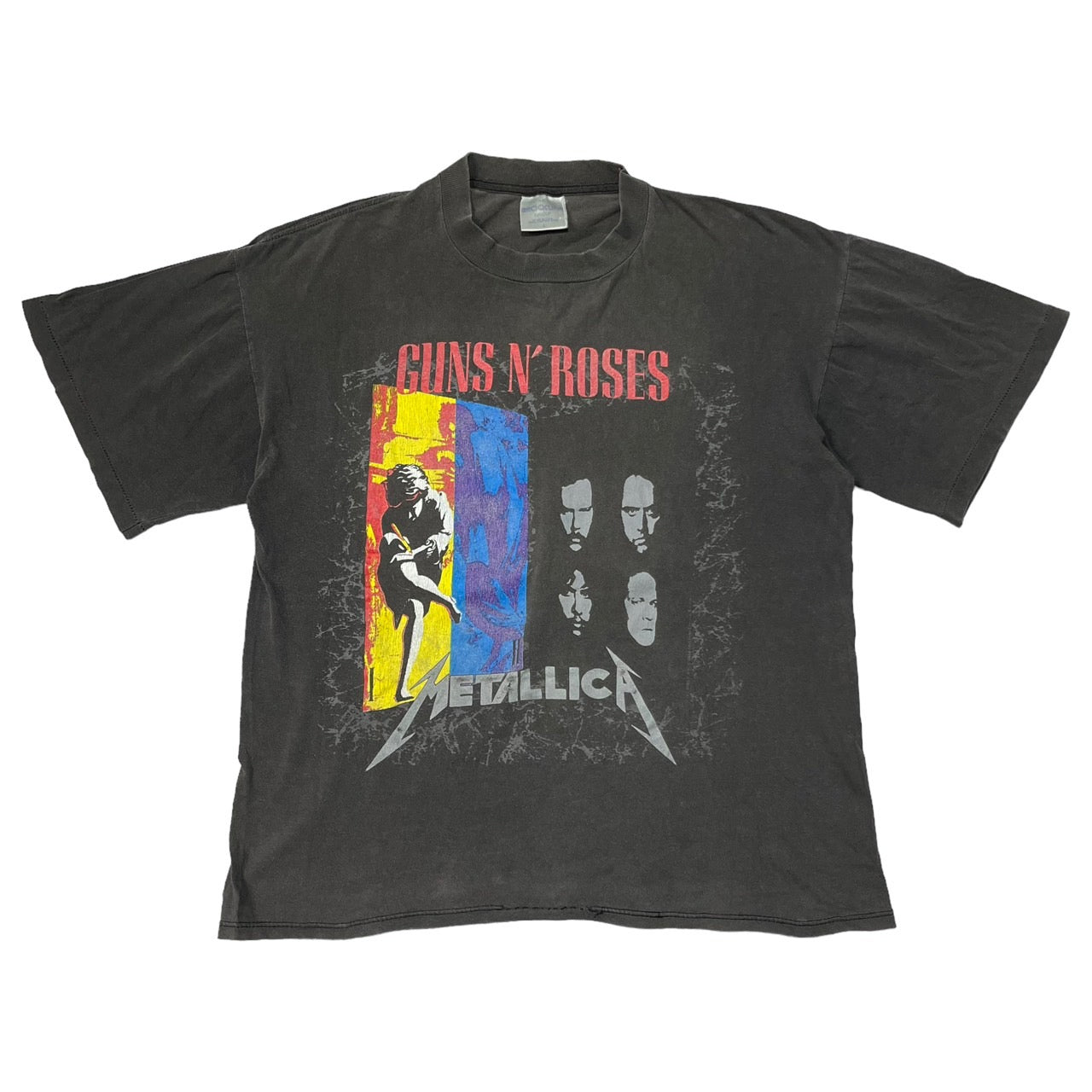 オリジナル GUNS 1992年製 ツアーTシャツ METALLICA & ROSES N ...