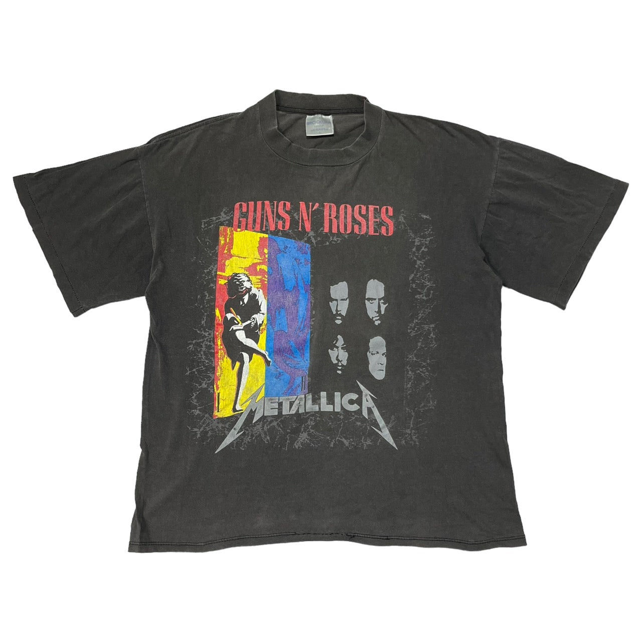 BROCKUM(ブロッカム) 1992's"METALLICA/GUNS N'ROSES"Tour Tee/ヴィンテージ/バンドTシャツ/ツアー L グレー 90’s 90s 90年代 1992年製