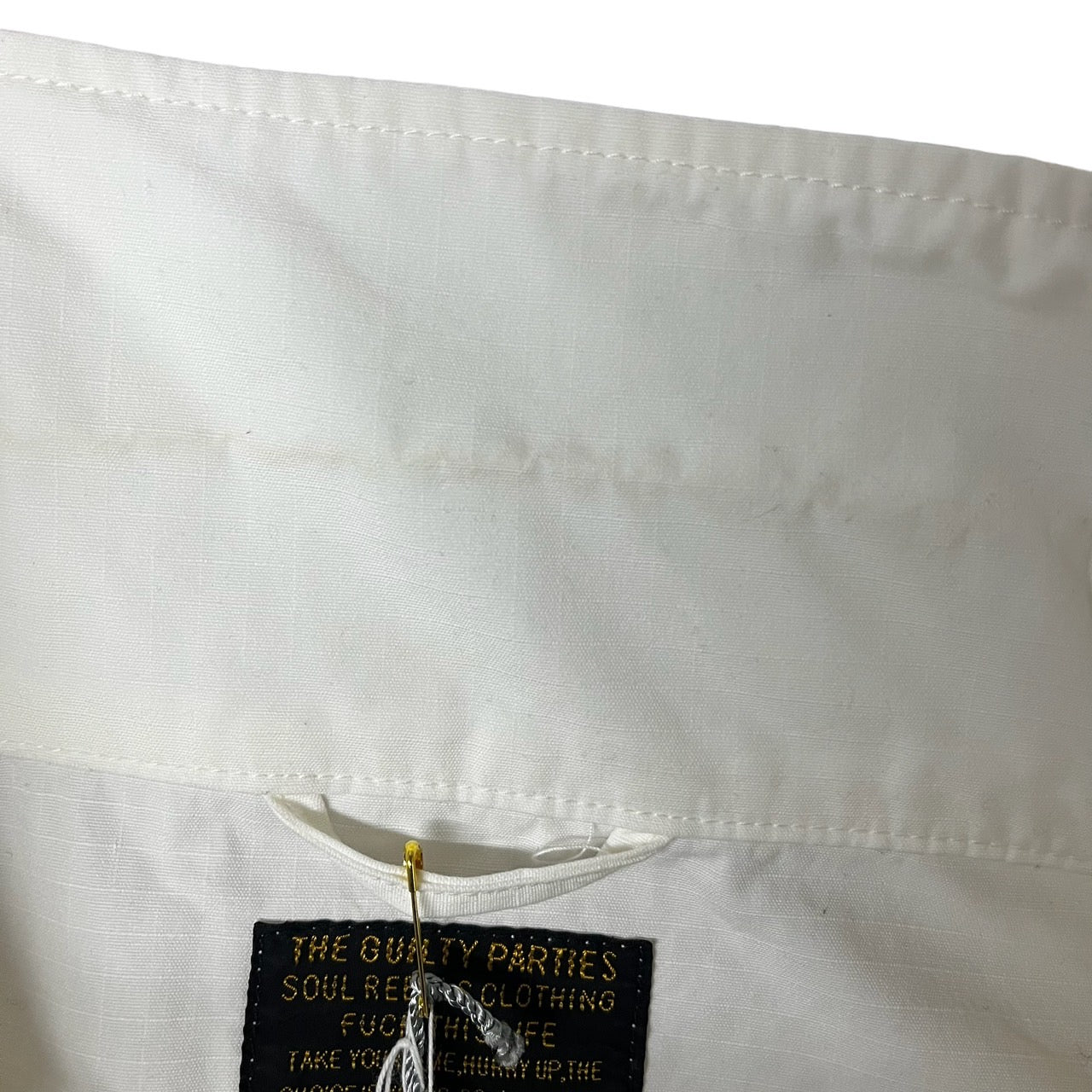 WACKO MARIA×Jean-Michel Basquiat (ワコマリア × ジャン・ミシェル・バスキア) ARMY SHIRT (TYPE-2) アーミーシャツ バックプリント ミリタリー ジャケット BASQUIAT-WM-ML02 M ホワイト