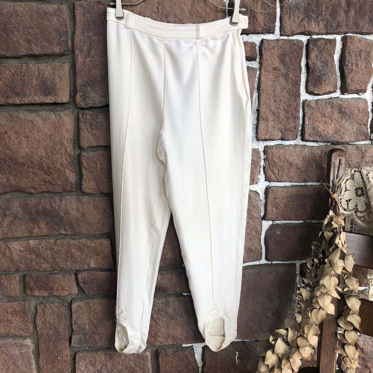 Euro Vintage(ヨーロッパヴィンテージ) Tabi_コットンジャージーパンツ 40(Mサイズ程度) ホワイト