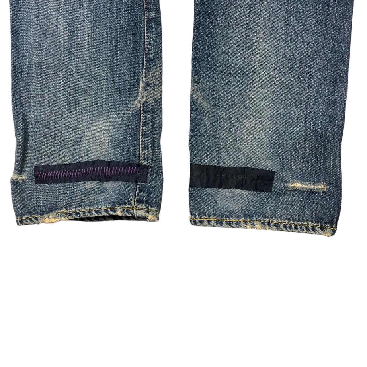 HYSTERIC GLAMOUR(ヒステリックグラマー) 00's スタッズUSED加工スタッズデニムパンツ 0273AP01 W28 インディゴ