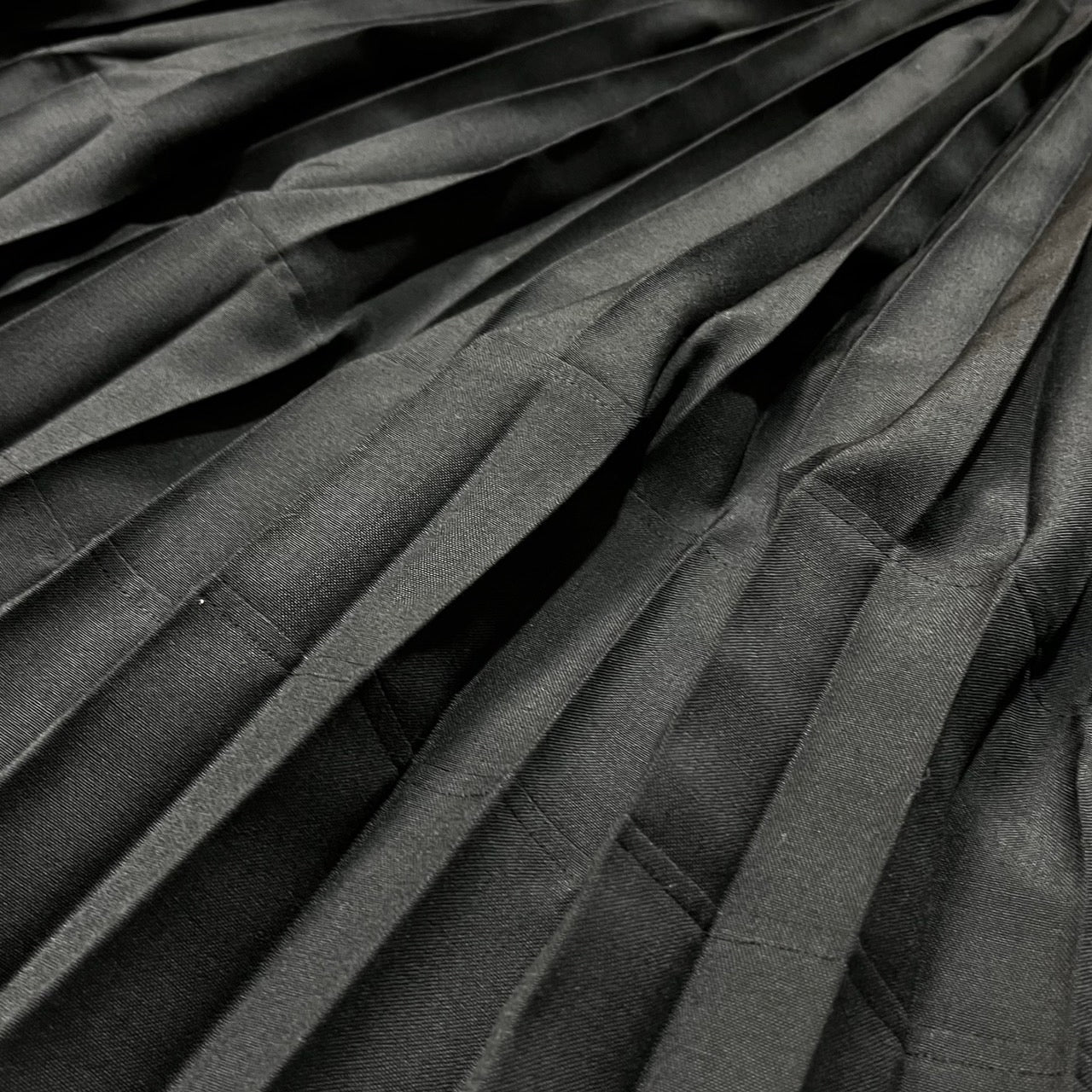 COMME des GARCONS JUNYA WATANABE(コムデギャルソンジュンヤワタナベ) 18SSポリ/ウールプリーツスカート JA-S023 SIZE S ブラック AD2017