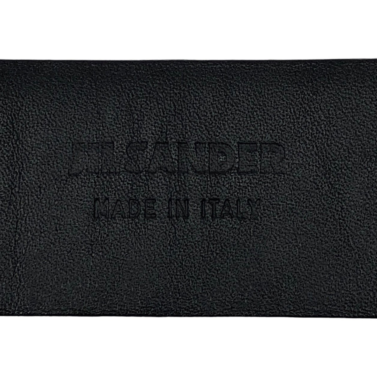 JIL SANDER(ジルサンダー) double buckle leather belt ダブル バックル レザー ベルト 36/90 ブラック