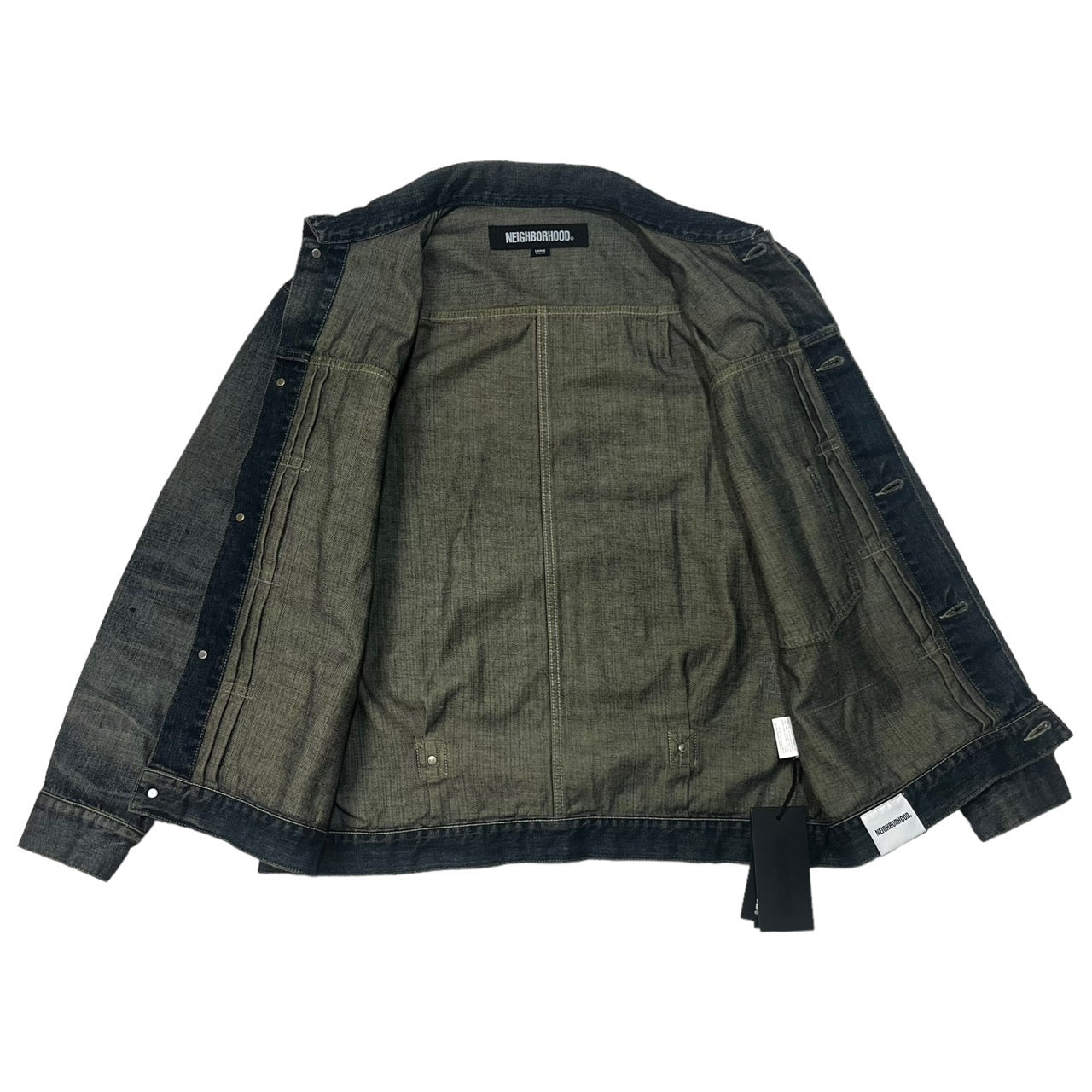 NEIGHBORHOOD(ネイバーフッド) 23AW SAVAGE DENIM TYPE-1 JACKET サベージデニム タイプ1 ジャケット Gジャン 232XBNH-JKM01 SIZE L インディゴ タグ、ハンガー付属
