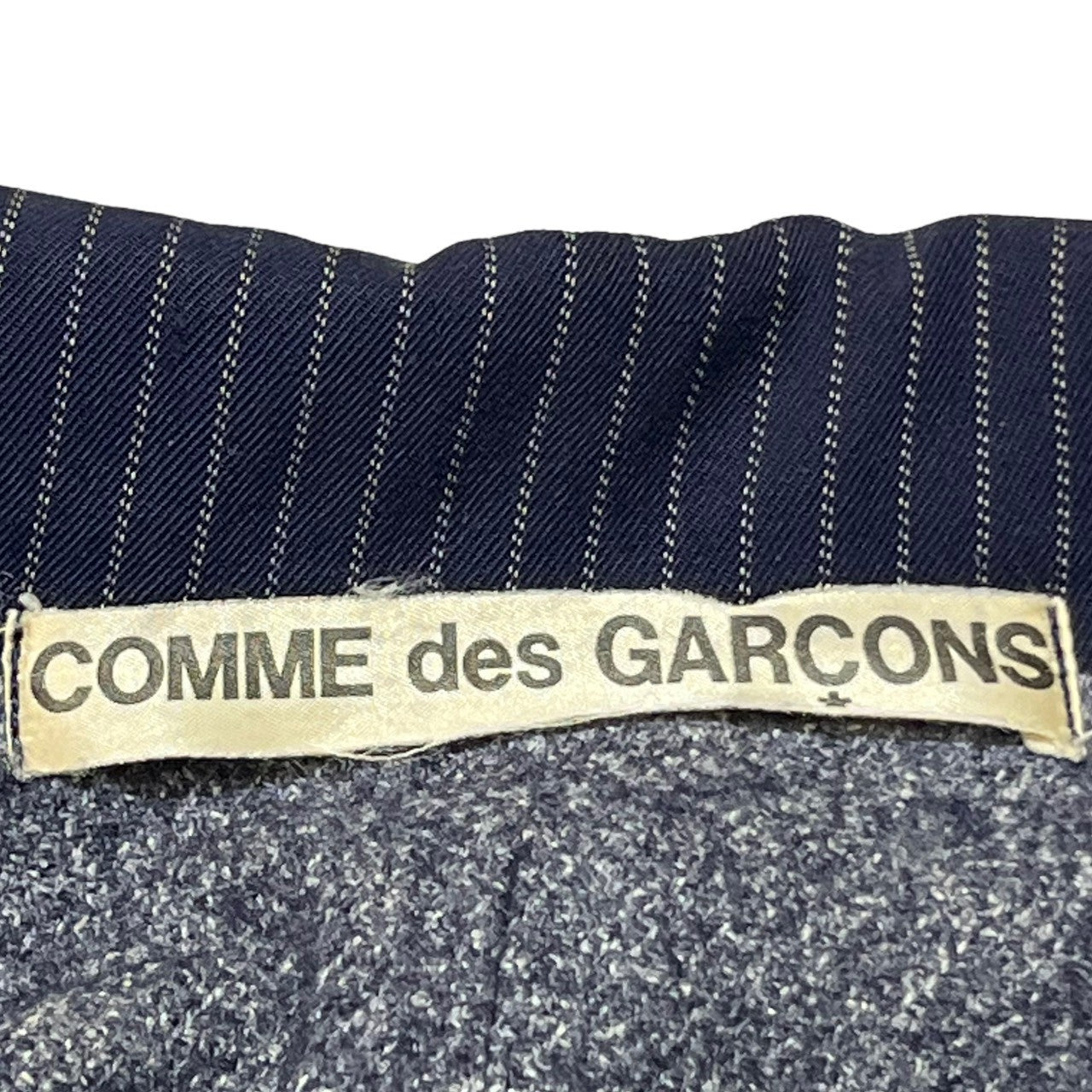 COMME des GARCONS(コムデギャルソン) 70~80's vintage kimono coat/ヴィンテージ着物コート/70年代/80年代/最初期/川久保玲 SIZE FREE ネイビー×グレー AD表記無し 稀少品