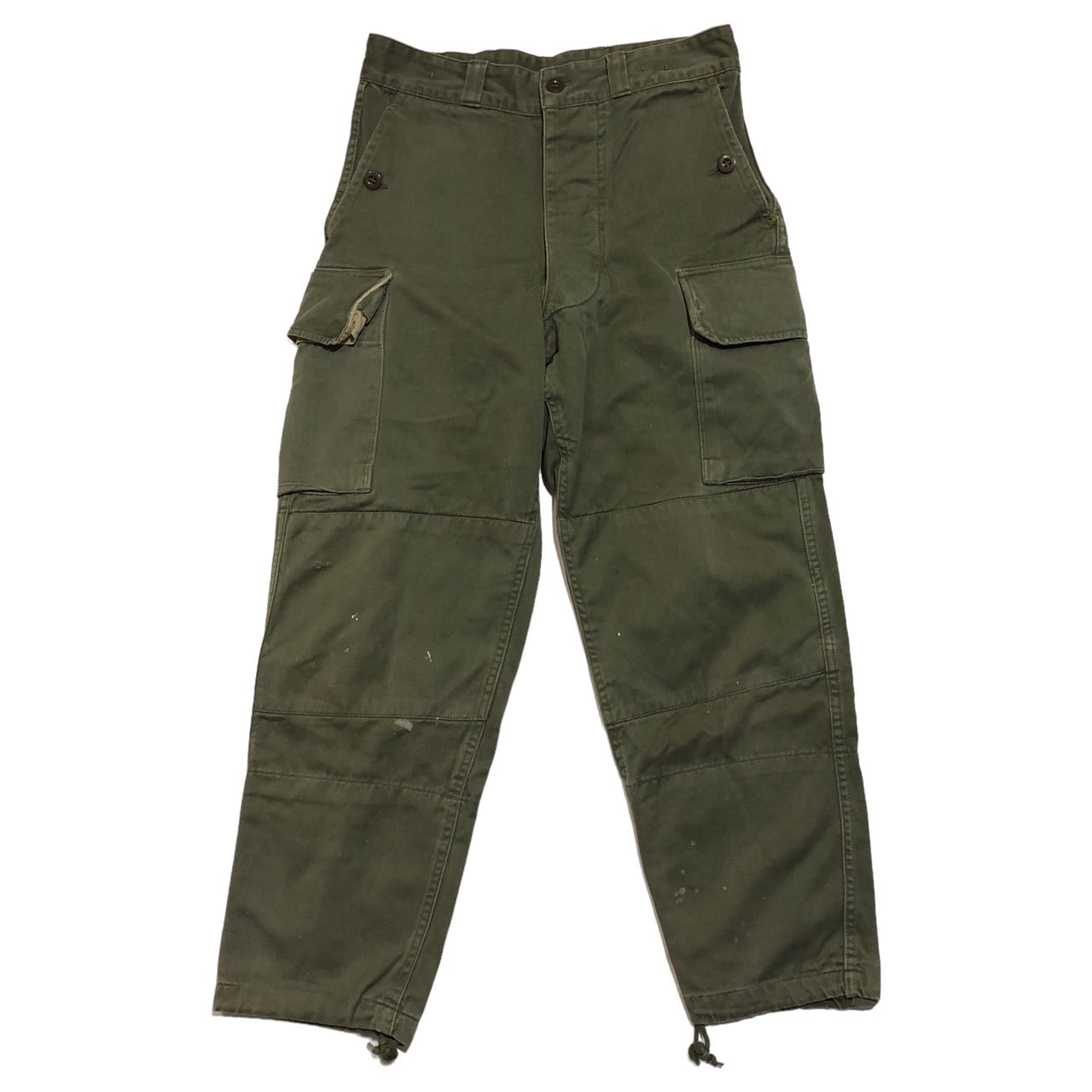 FRENCH MILITARY(フランス軍) 70's "PAUL BOYE"M-64 カーゴパンツ/テーパード 76(Mサイズ程度) カーキ/オリーブ SETE 1975 1975年 70年代 70s
