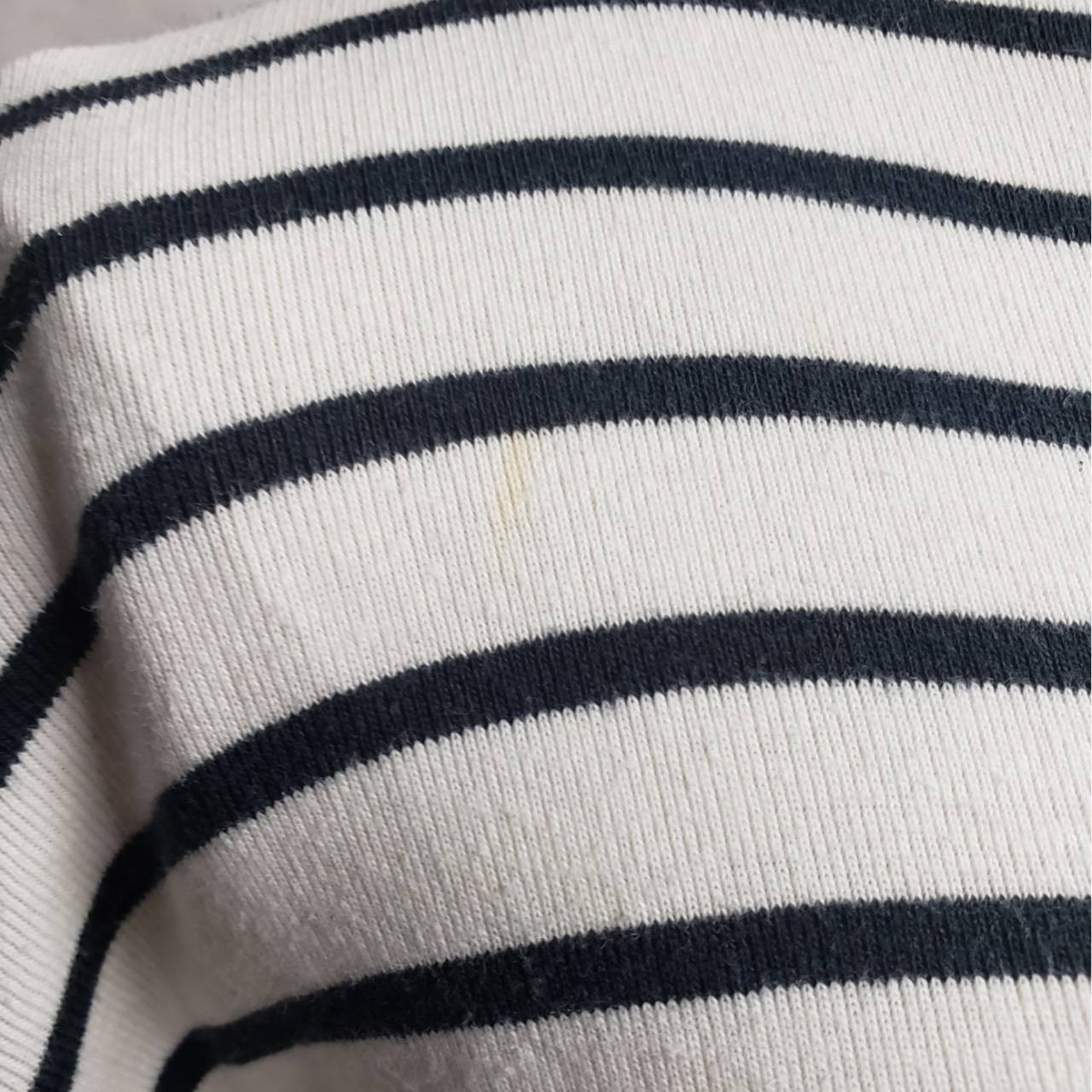 Euro Vintage(ヨーロッパヴィンテージ) Daily_フレンチボーダーカットソー 表記なし(Mサイズ程度) ホワイト