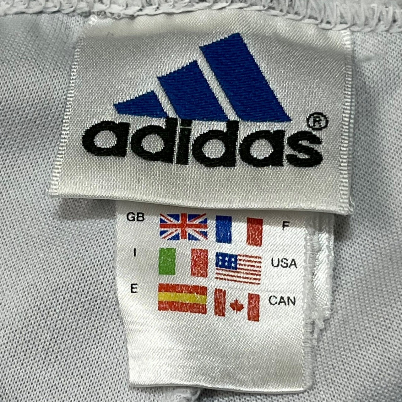 adidas(アディダス) 00's 3line wide trcuk pants 3本ライン ワイド トラックパンツ ジャージ SIZE 記載無し(FREE) グレー×ブラック 万国旗タグ