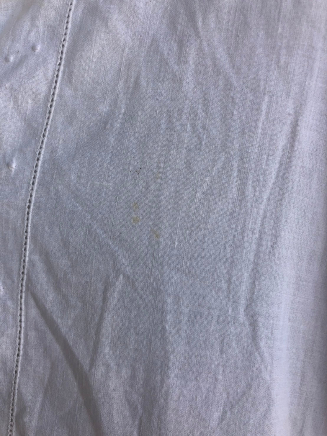 Euro Vintage(ヨーロッパヴィンテージ) Tsunagi_ 半袖シャツワンピース 表記なし(Lサイズ程度) ホワイト