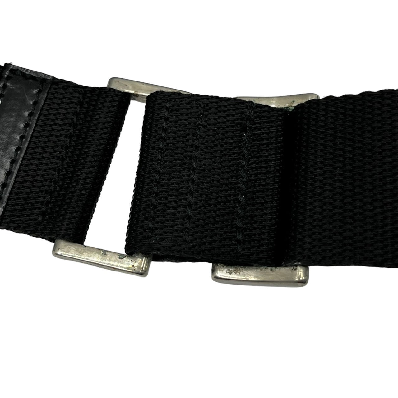 PRADA(プラダ) 98's box type nylon shoulder bag/ボックスタイプナイロンショルダーバッグ/90年代/ヴィンテージ/斜め掛け B7370F ブラック