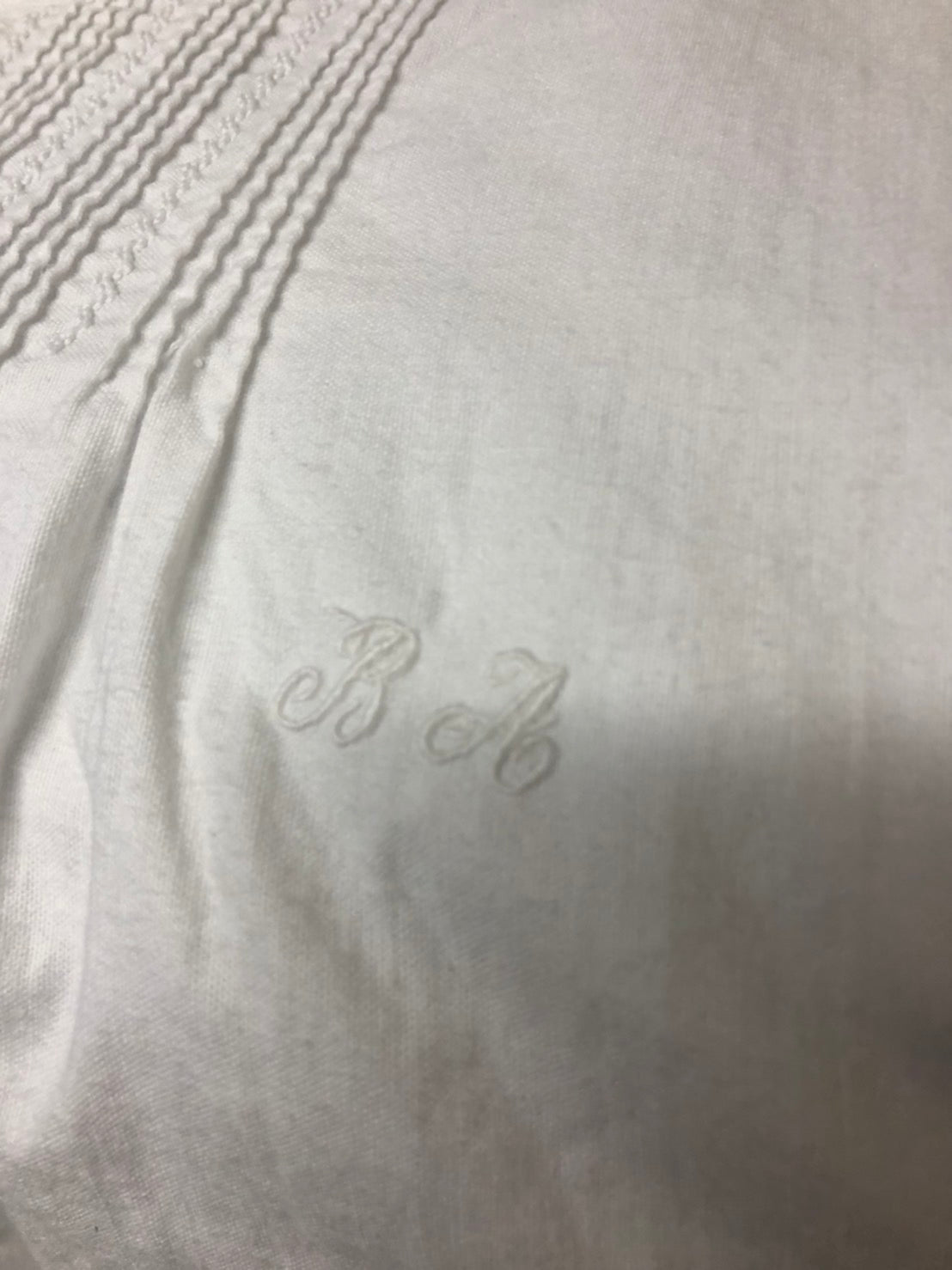 Euro Vintage(ヨーロッパヴィンテージ) Harmony_肩ボタンフレンチノースリーブワンピース 表記なし(Lサイズ程度) ホワイト