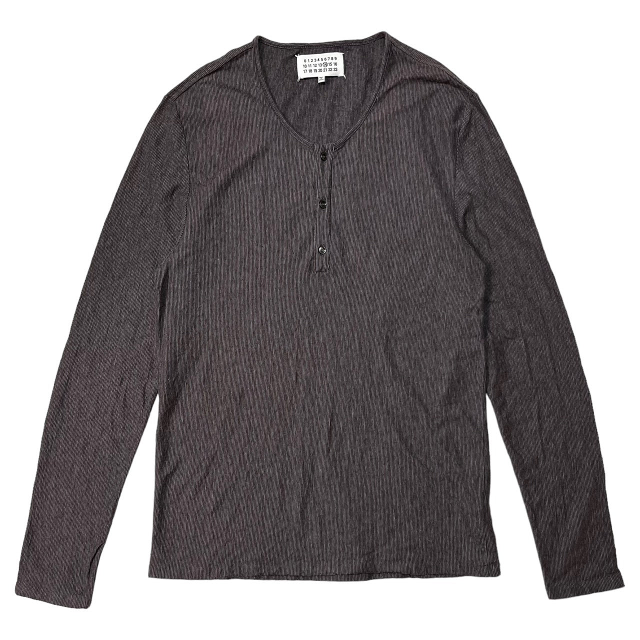 MAISON MARGIELA(メゾンマルジェラ) 13SS henley neck cut and sew ヘンリーネック カットソー 02PR/2013/777 SIZE 48(M) パープル