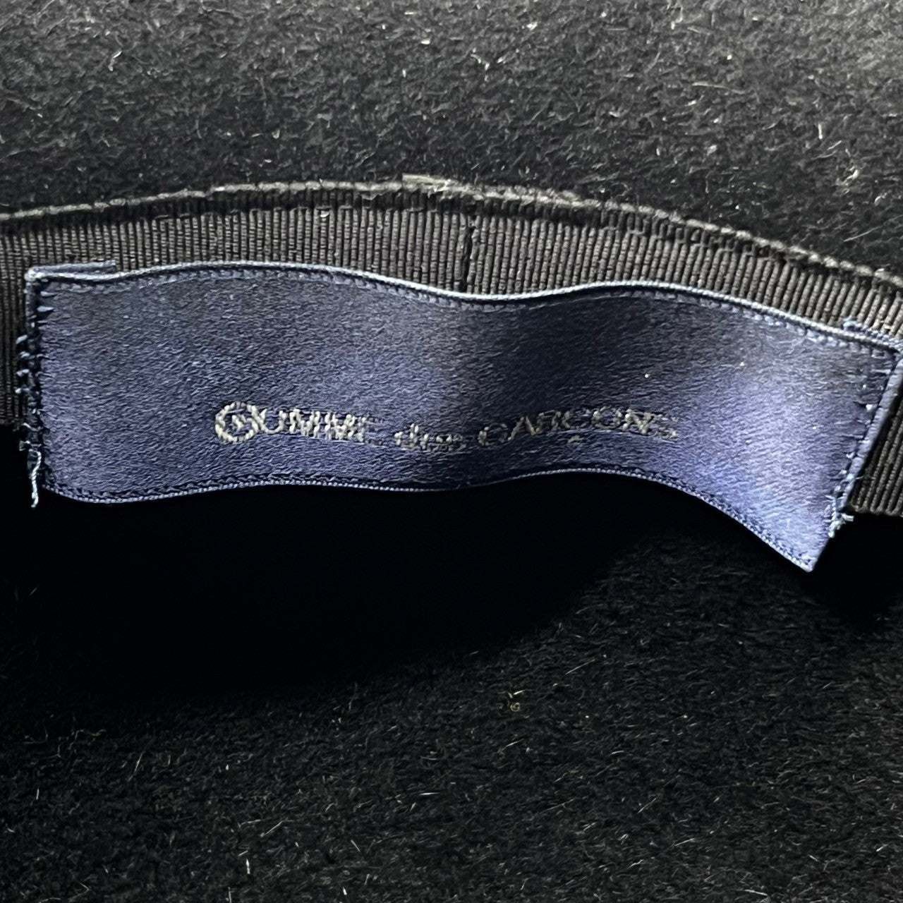 COMME des GARCONS(コムデギャルソン) bowler hat ボーラーハット SIZE FREE ブラック