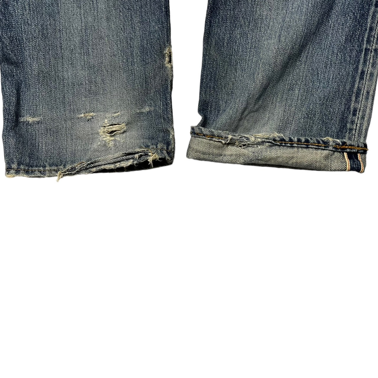 HYSTERIC GLAMOUR(ヒステリックグラマー) 00's スタッズUESD加工デニムパンツ/小窓/リペア加工 0292AP14 W28 インディゴ