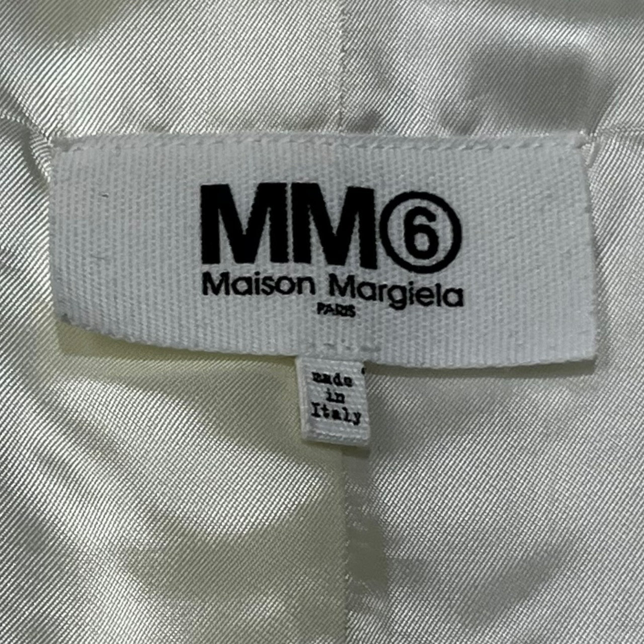 MM6 Maison Margiela(エムエムシックス) Oversized Circle Jacket サークル テーラード ジャケット 丸 円 S62BN0034 XS ホワイト/アイボリー
