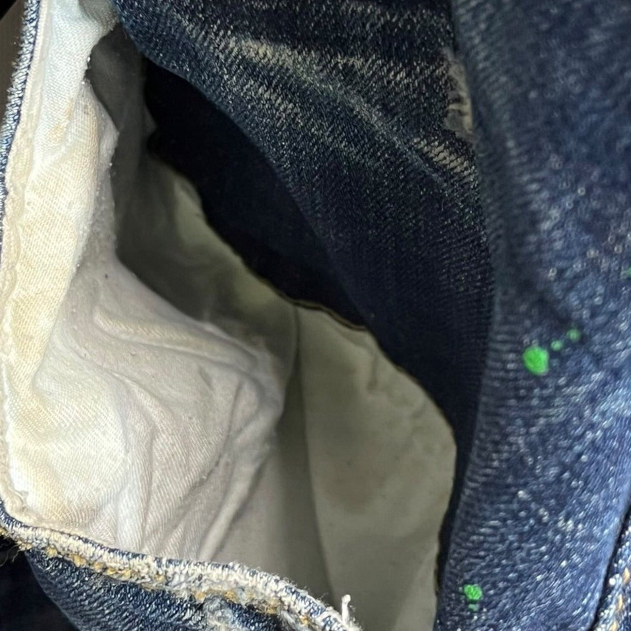 DSQUARED2(ディースクエアード) BIKER/MEDIUM PAINT TIDY/ペンキ加工スキニーデニムパンツ S71LB0636 46(Mサイズ程度) インディゴ