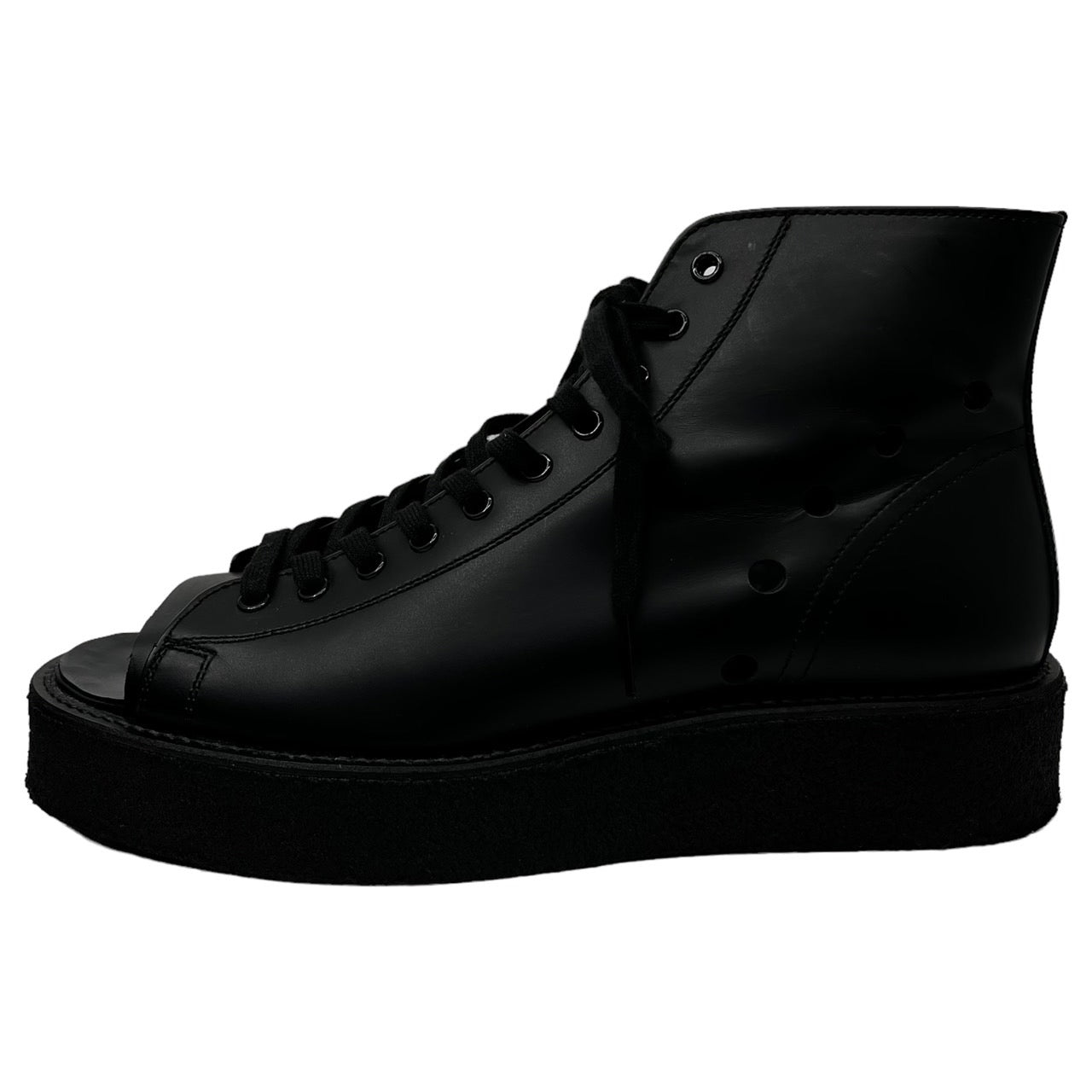 YOHJI YAMAMOTO POUR HOMME(ヨウジヤマモトプールオム) 23SS toe cut shoes/トゥカットシューズ/革靴/ブーツ HZ-E07-775-1-03 SIZE 27.5cm ブラック 箱付